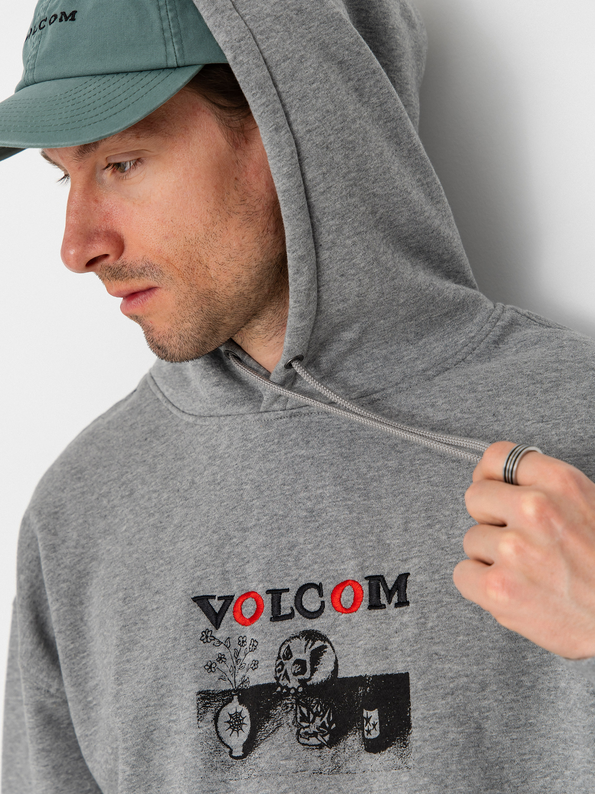 Volcom Fa Seth Conboy HD Kapucnis pulóver (heather grey)