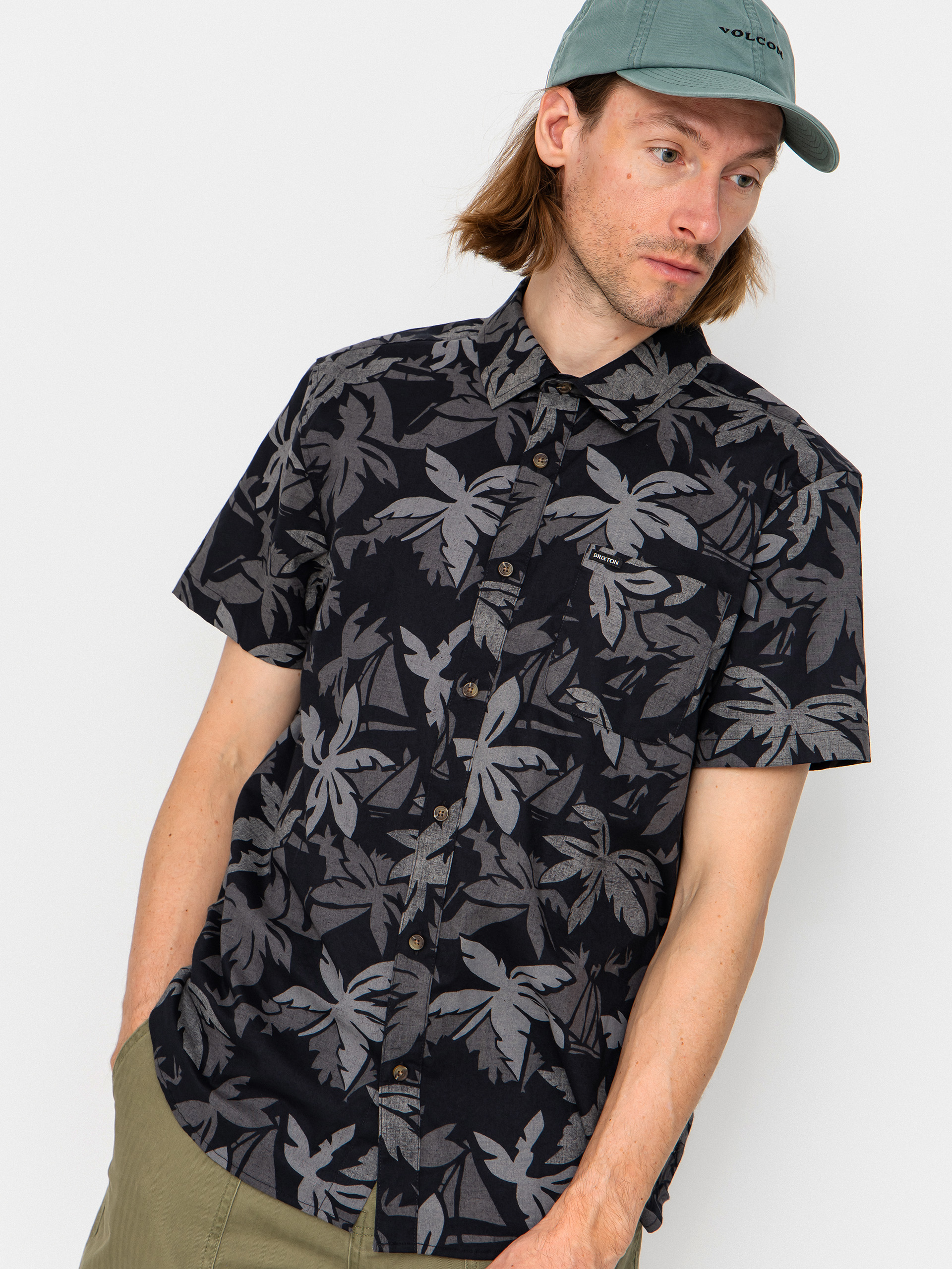 Brixton Charter Print Ing (black/trooper/future grey palm)