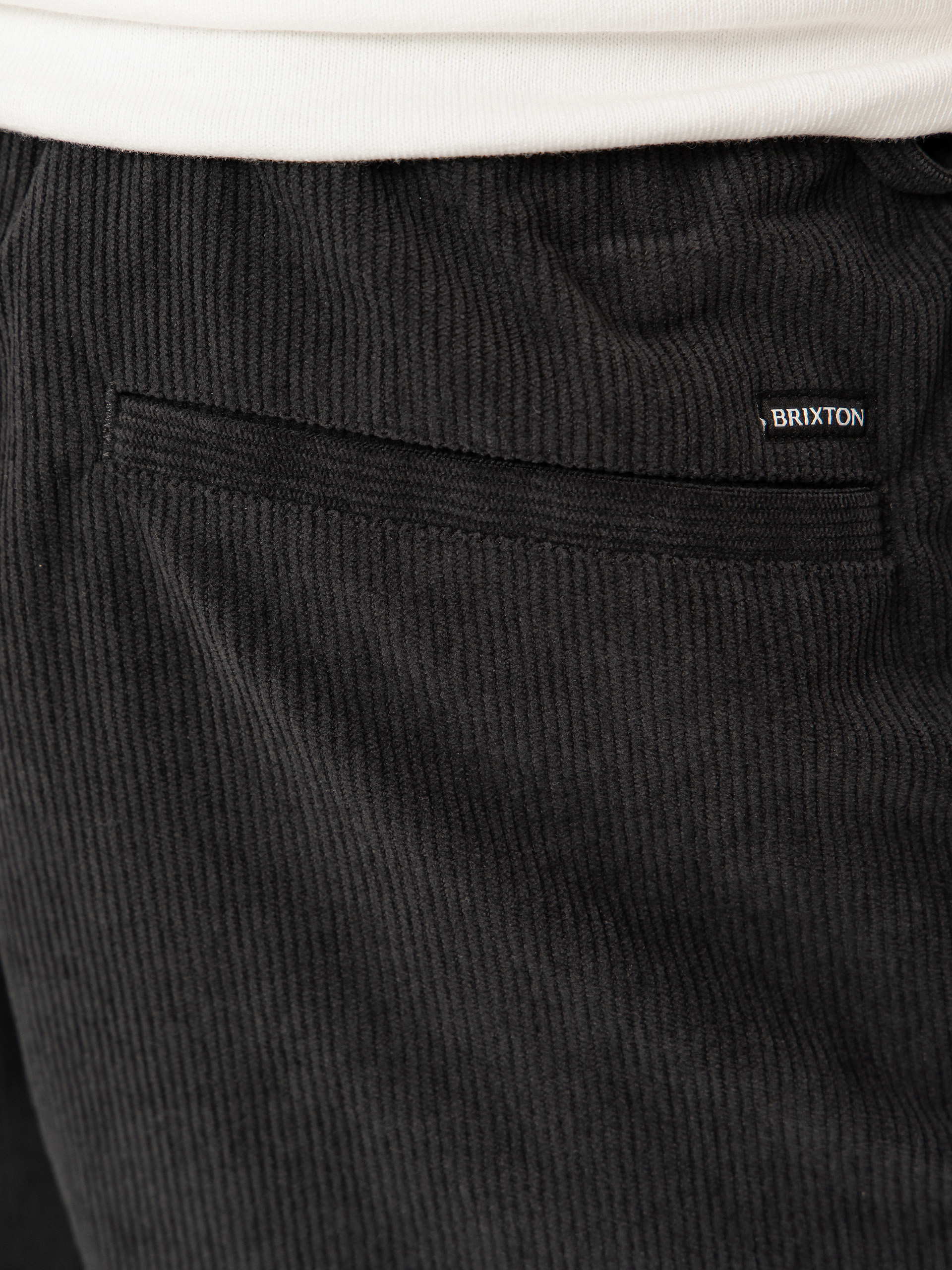 Brixton Everyday Corduroy Rövidnadrág (vintage black)