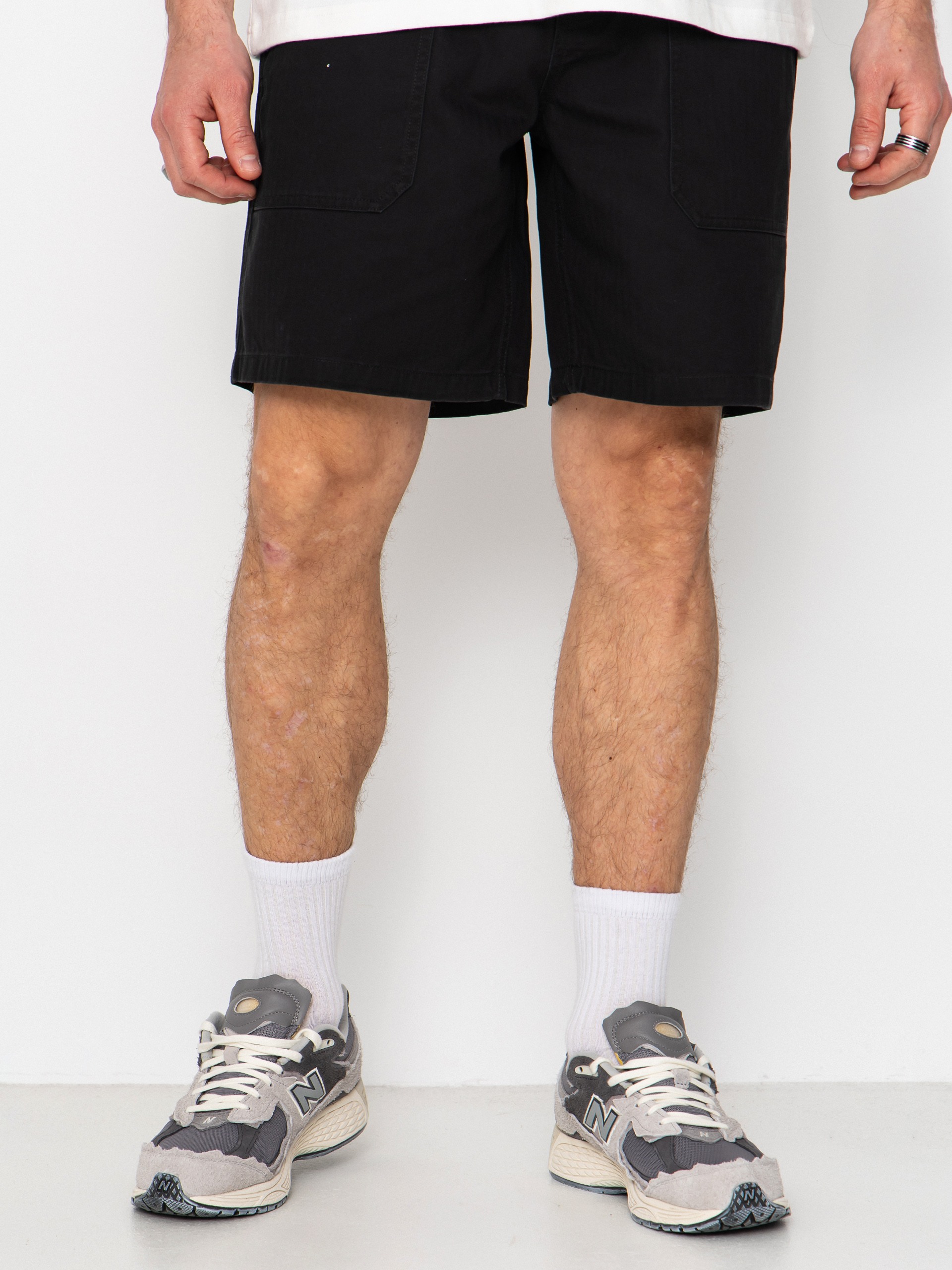 Brixton Surplus Vw Herringbone Rövidnadrág (washed black)