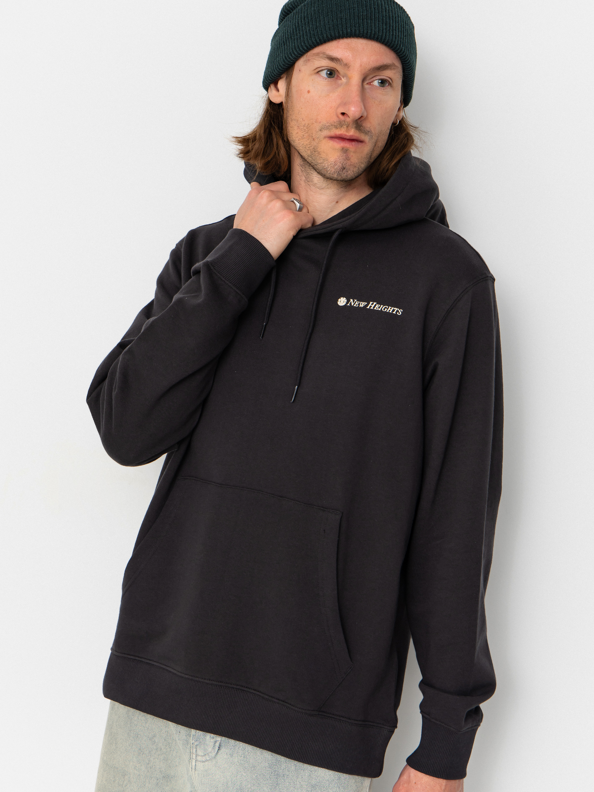 Element New Heights HD Kapucnis pulóver (off black)