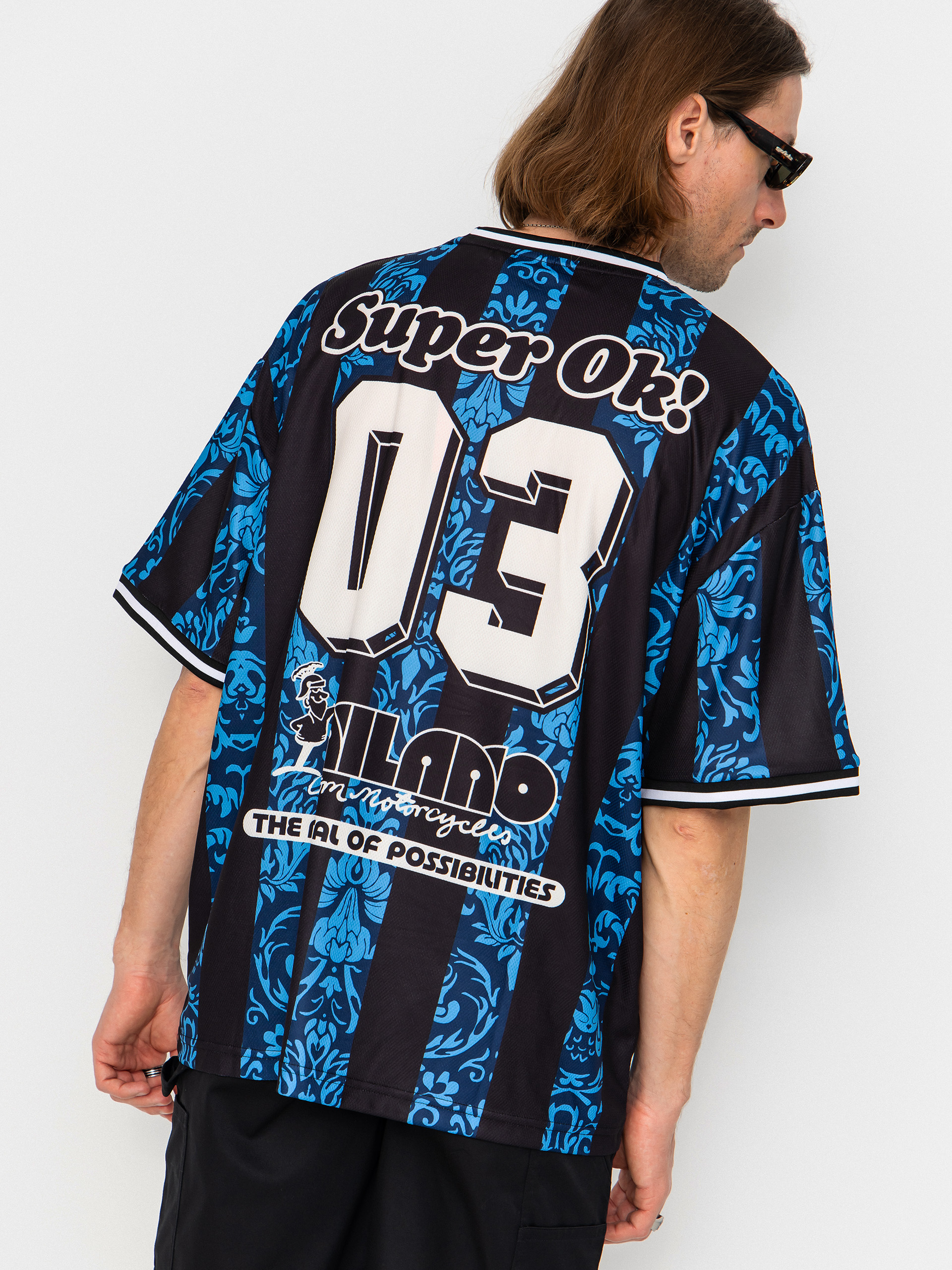 Póló Deus Ex Machina Nouveau Moto (pageant blue)