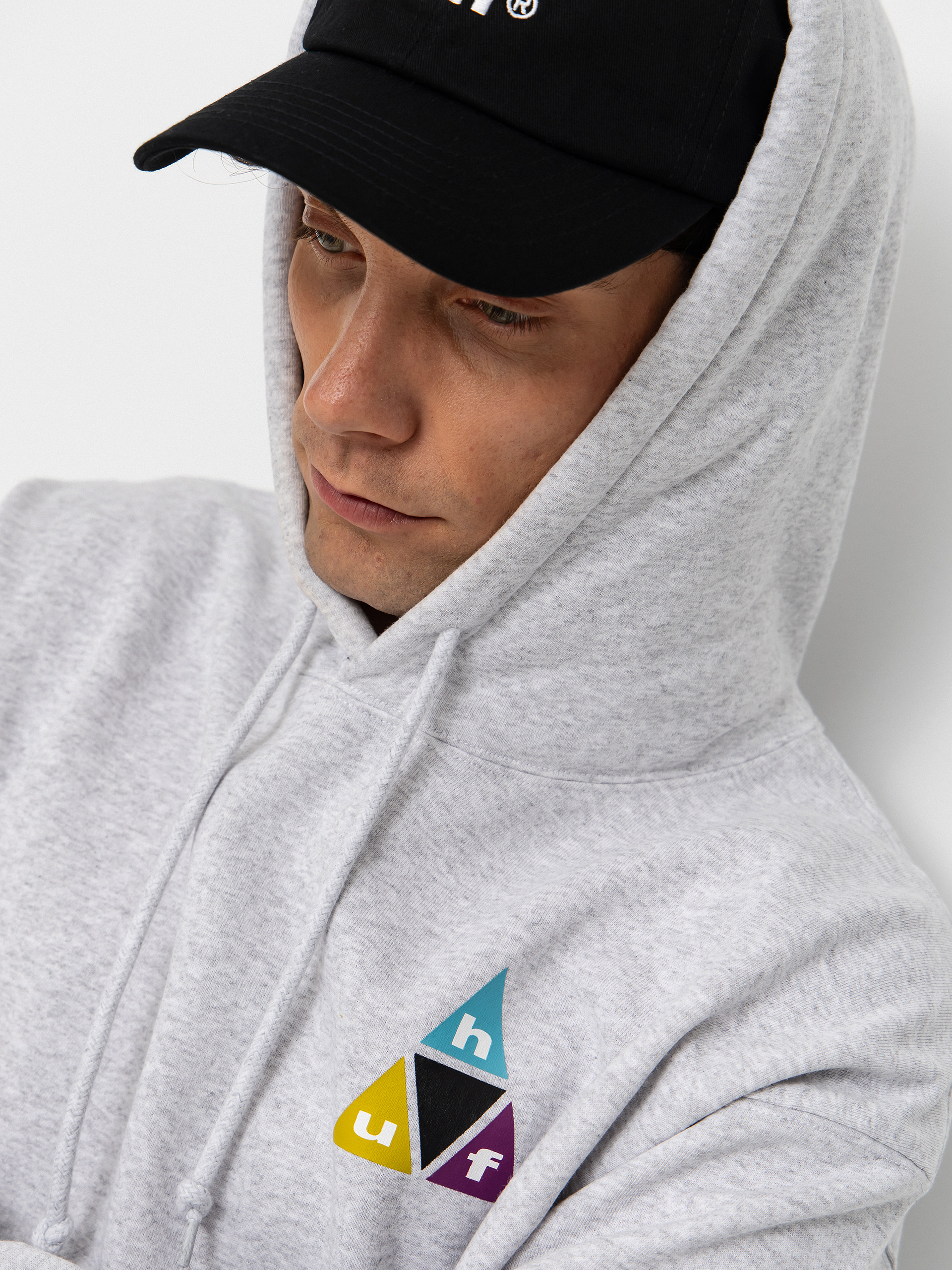 HUF Prism Tt HD Kapucnis pulóver (heather grey)