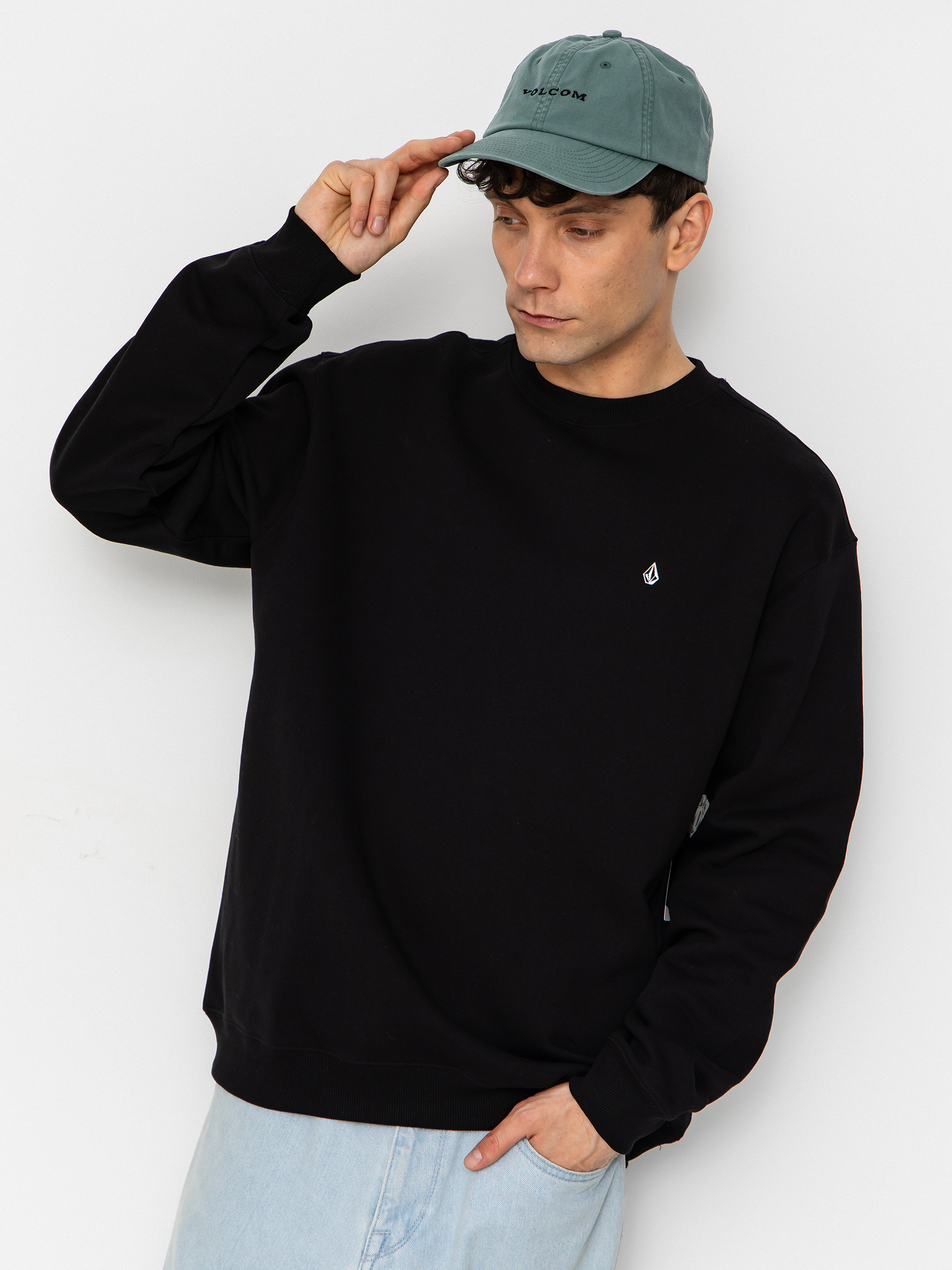 Volcom Single Stone Crew Pulóver (black)