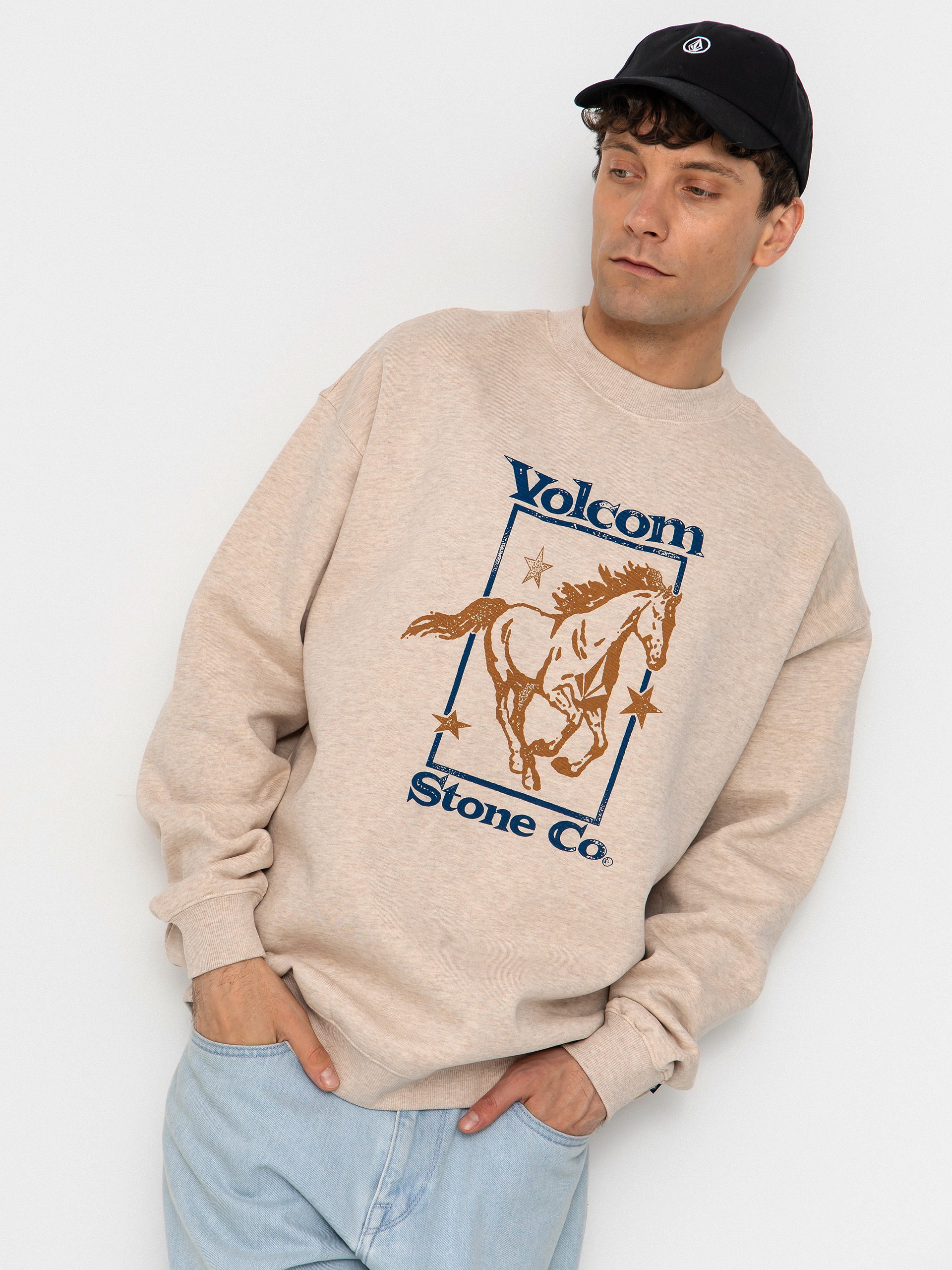 Volcom Recto Verso Crew Pulóver (dust heather)