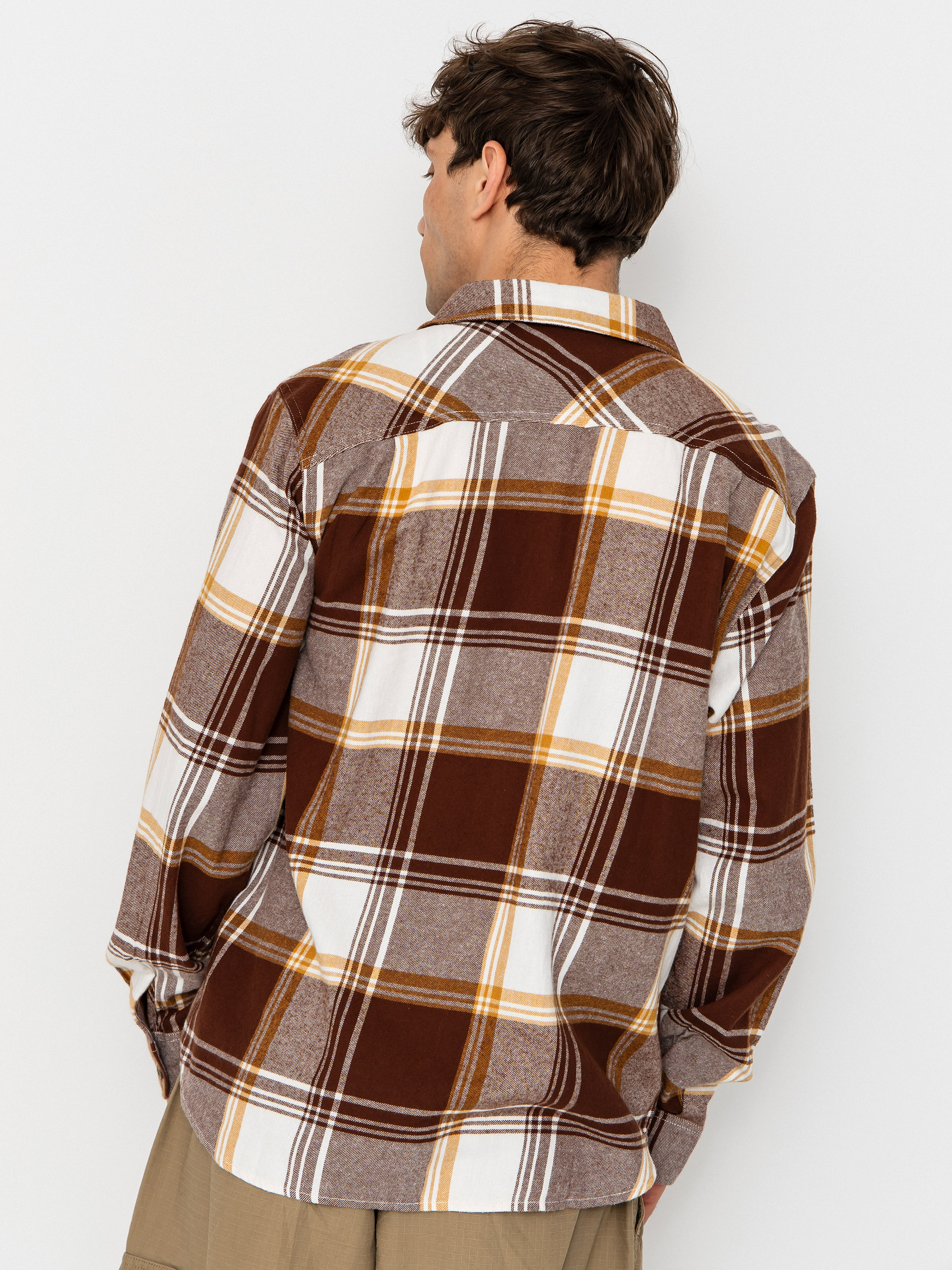 Brixton Bowery Lw Ultra Flannel Ing (chocolate/off white)
