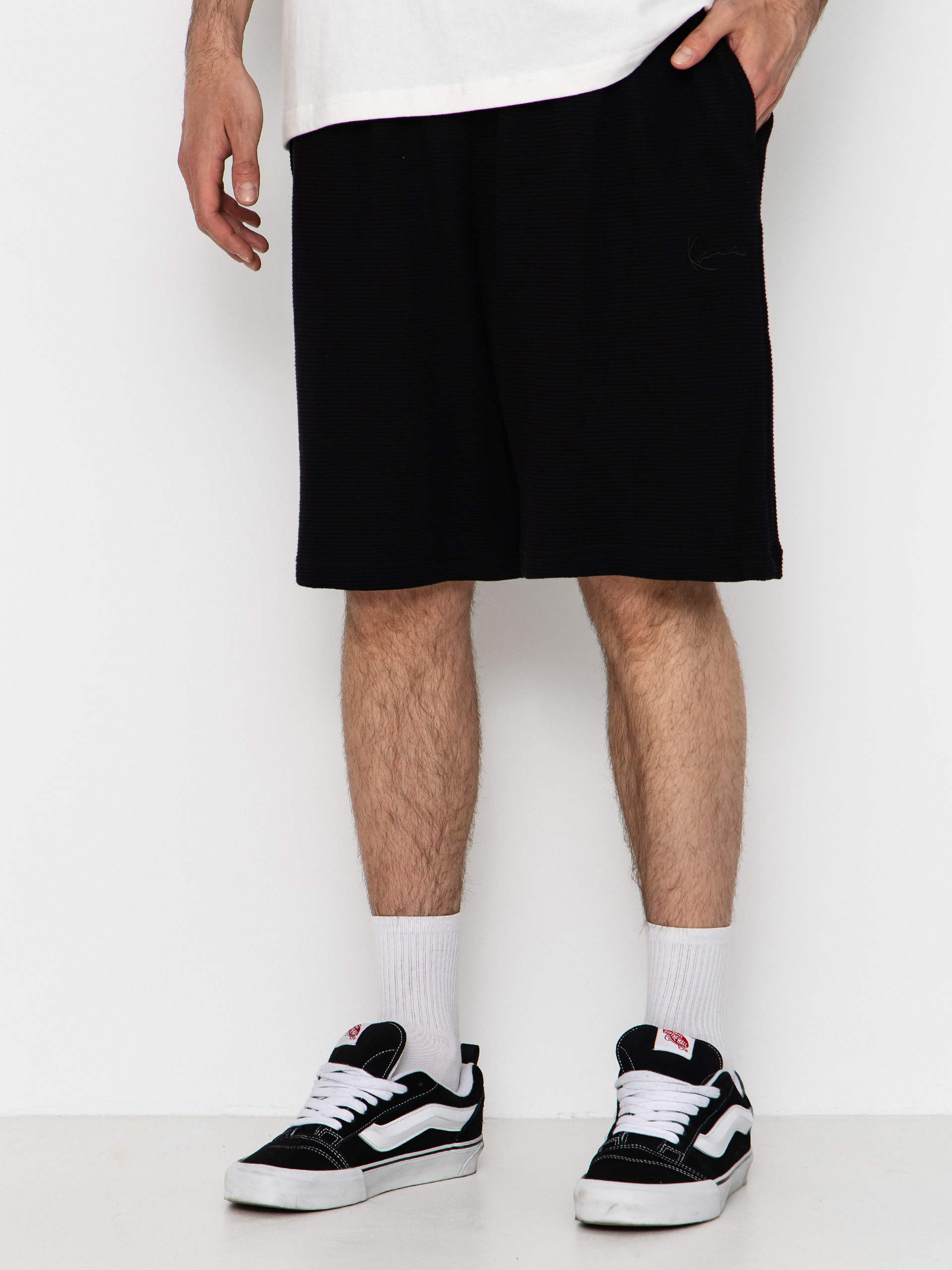 Rövidnadrág Karl Kani Signature Waffle (black)