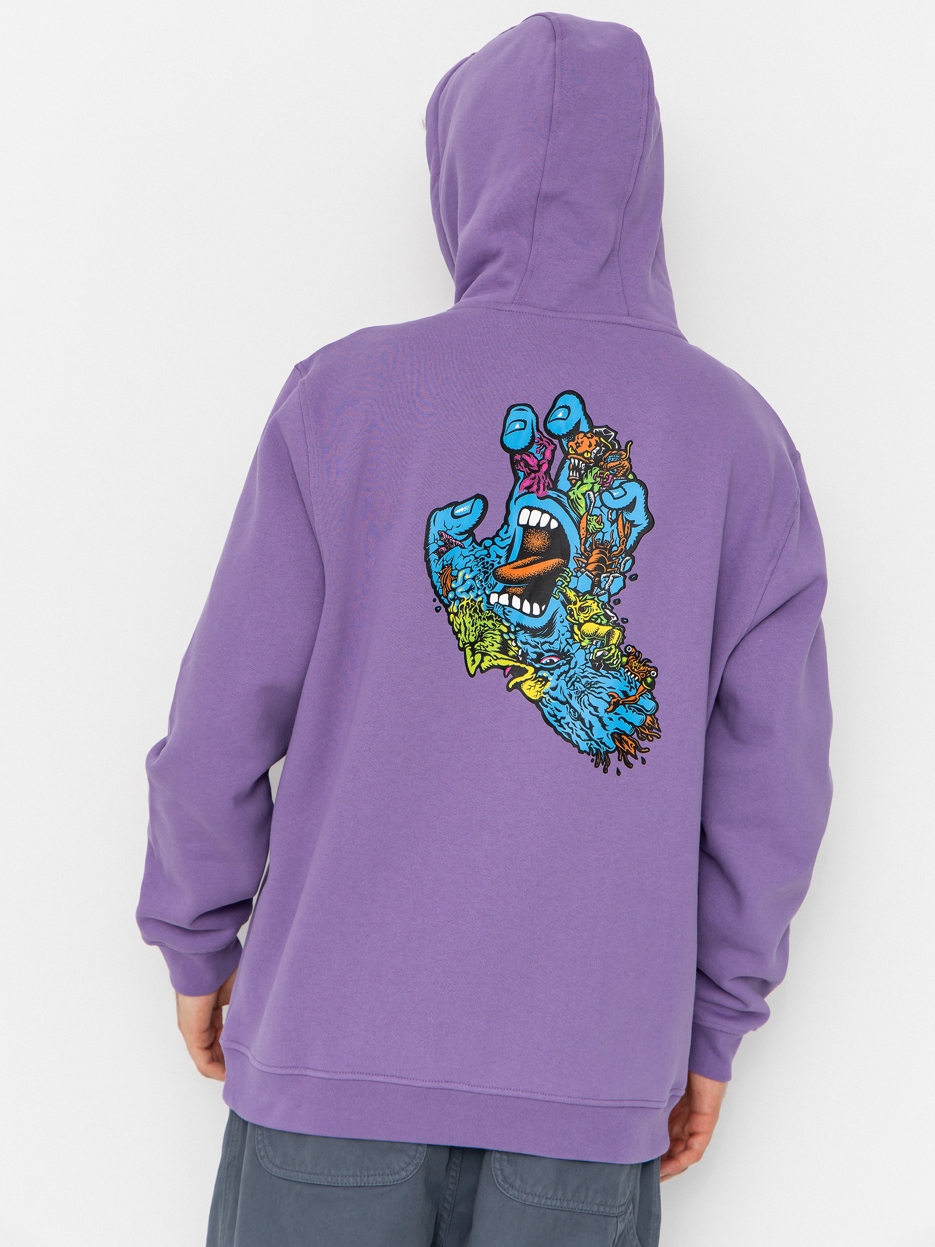 Santa Cruz Roskopp Screaming Five HD Kapucnis pulóver (purple haze)