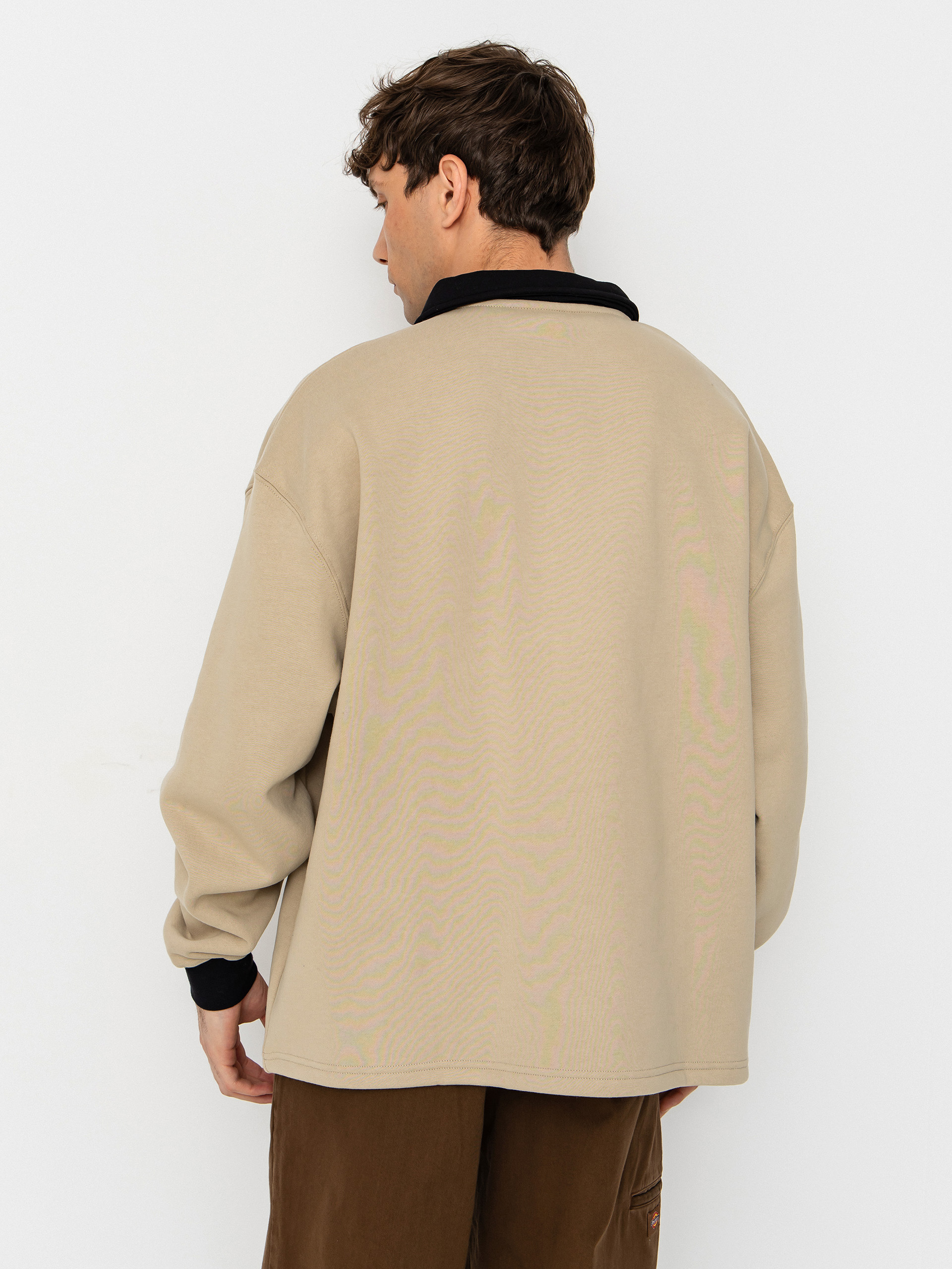 Santa Cruz Out Of Time Strip 1/4 Zip Pulóver (stone grey)