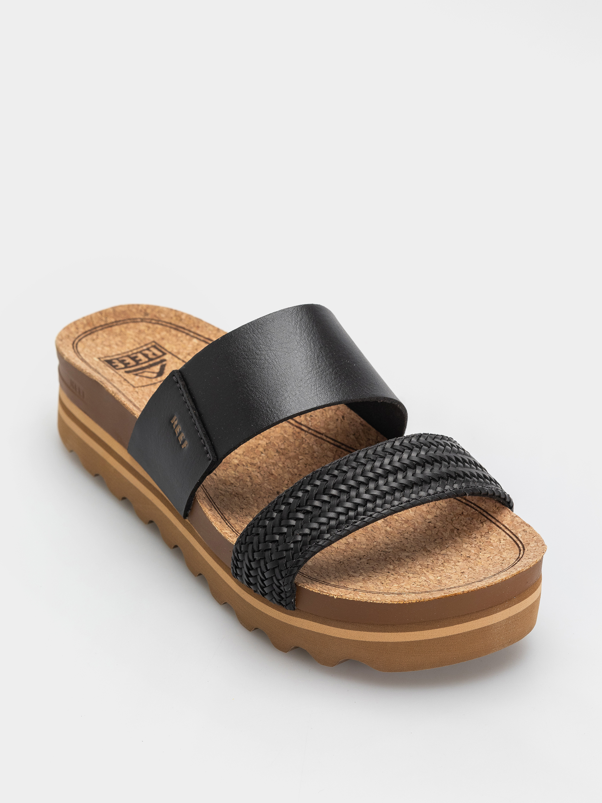 Flip-flop papucsok Reef Cushion Vista Hi Wmn (black braid)