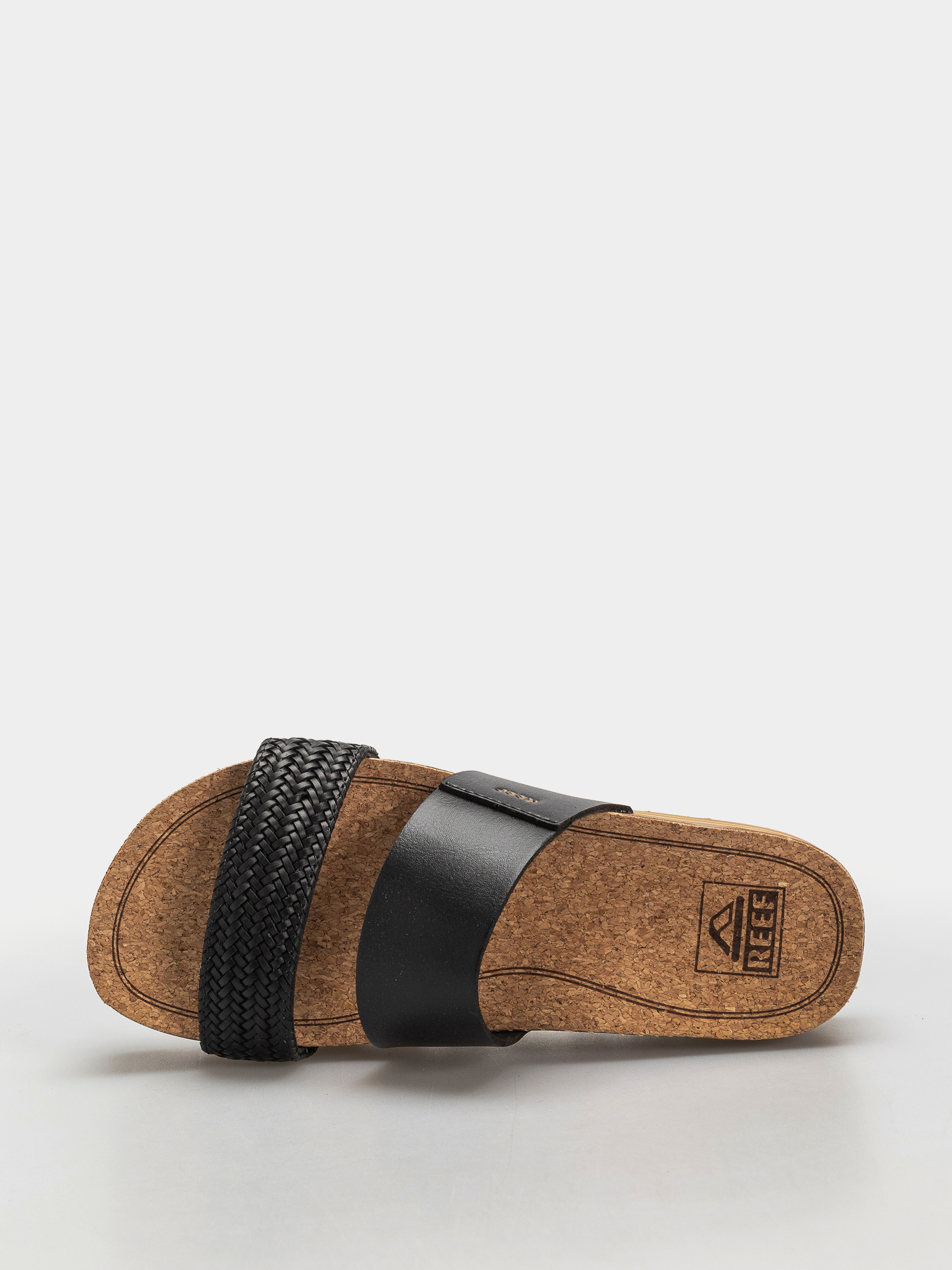 Flip-flop papucsok Reef Cushion Vista Hi Wmn (black braid)
