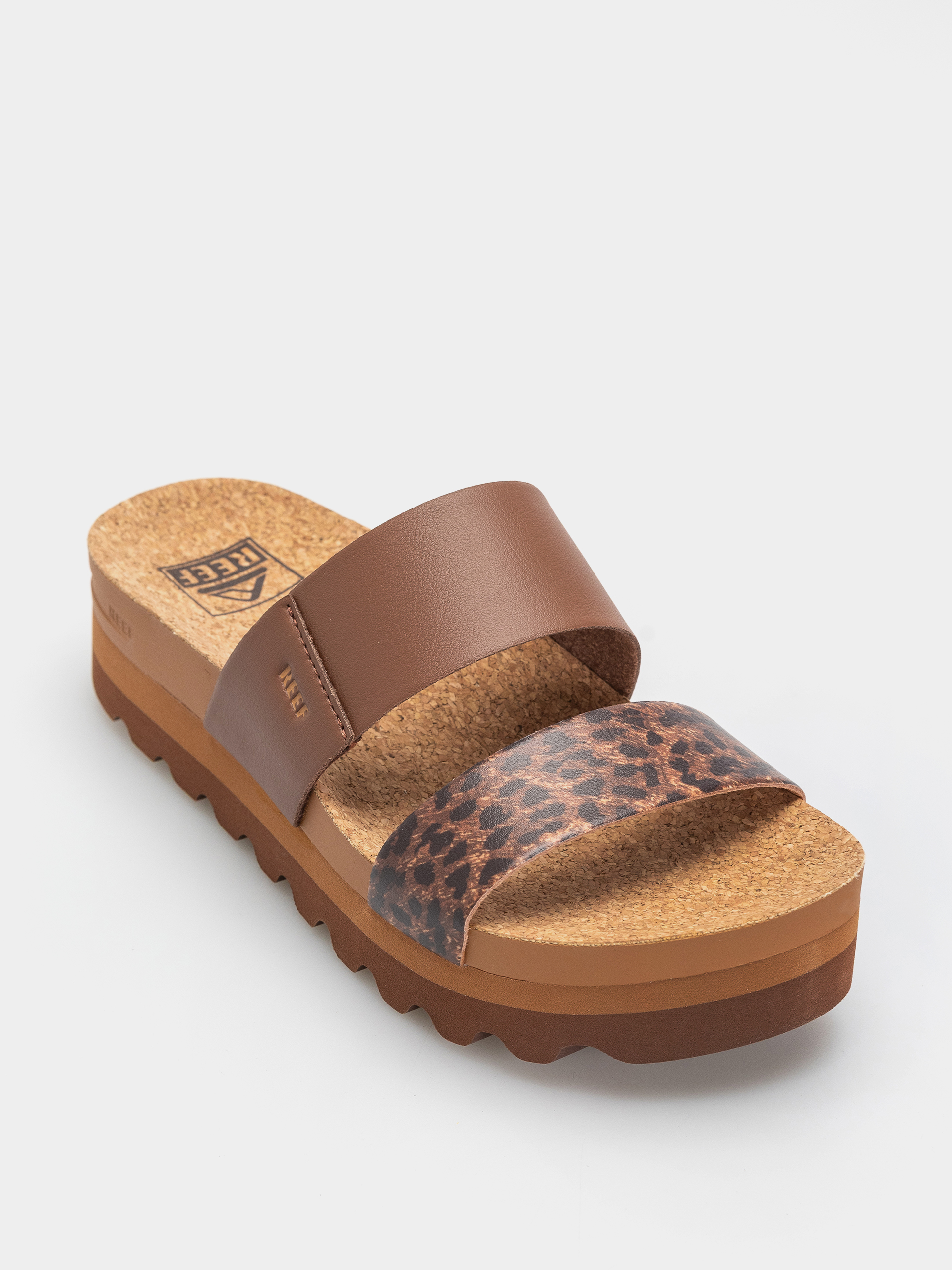 Flip-flop papucsok Reef Cushion Vista Hi Wmn (brown/leopard)