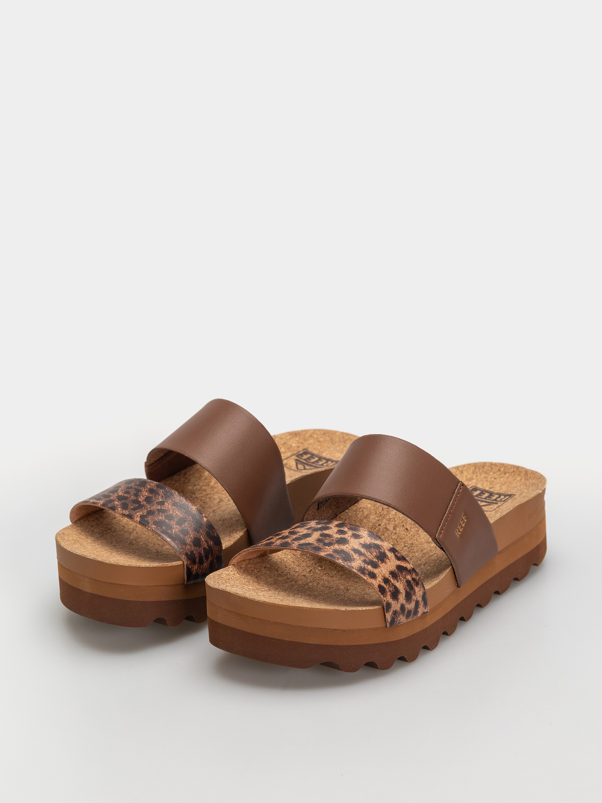 Flip-flop papucsok Reef Cushion Vista Hi Wmn (brown/leopard)