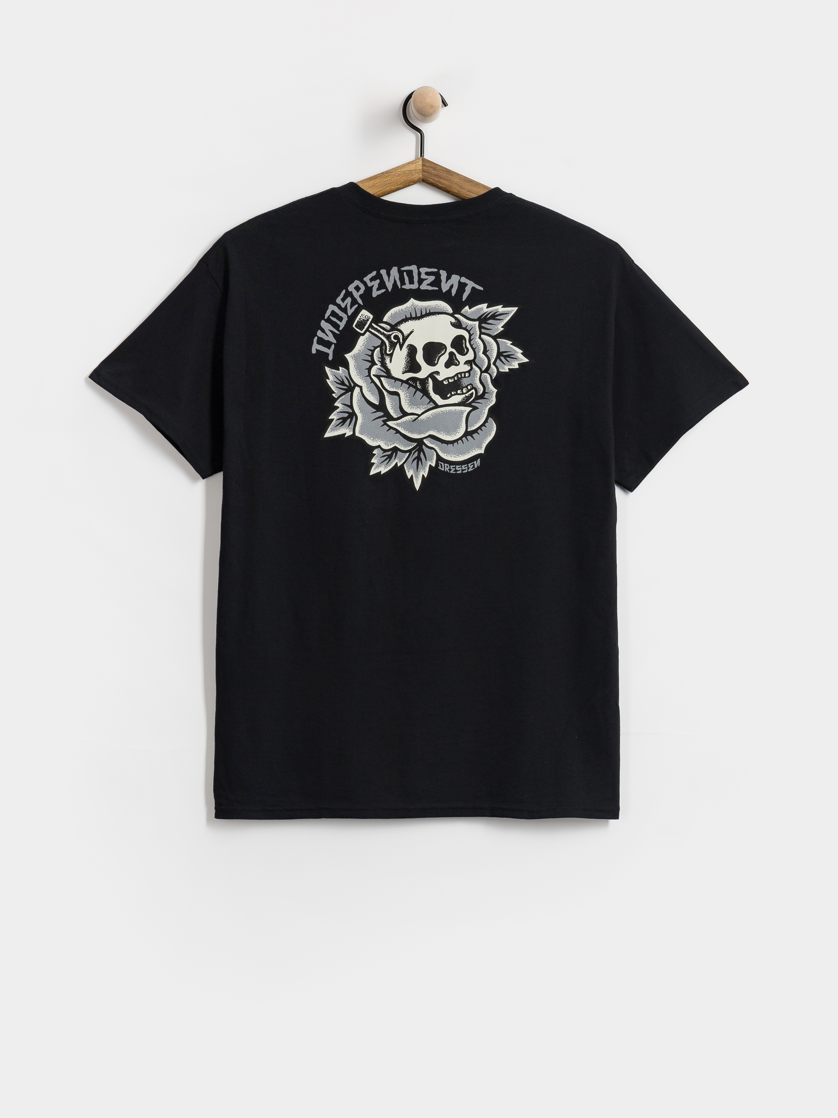 Póló Independent Dressen Skull Rose (black)