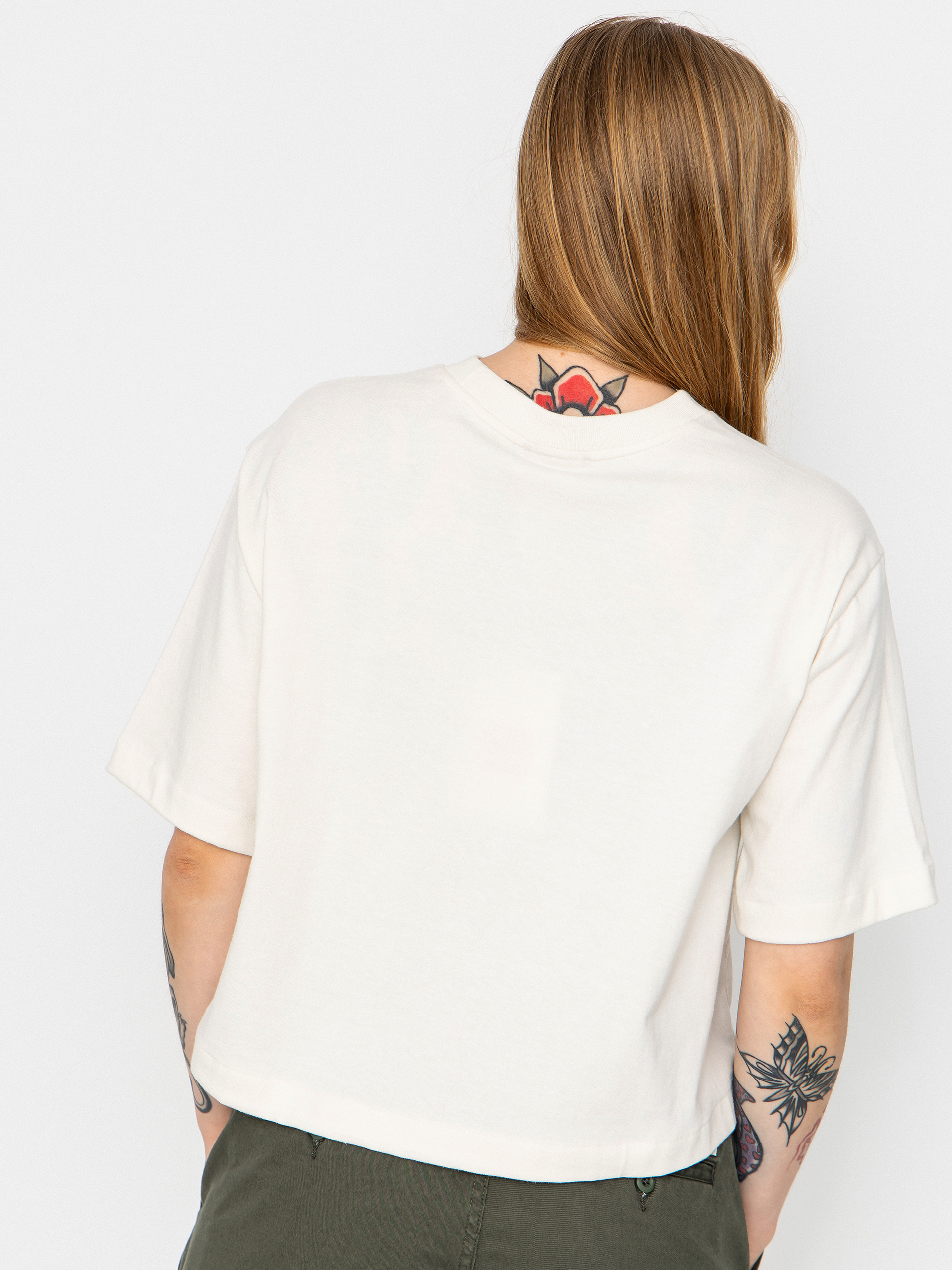 Póló The North Face Tnf Red Box Boxy Wmn (white dune)