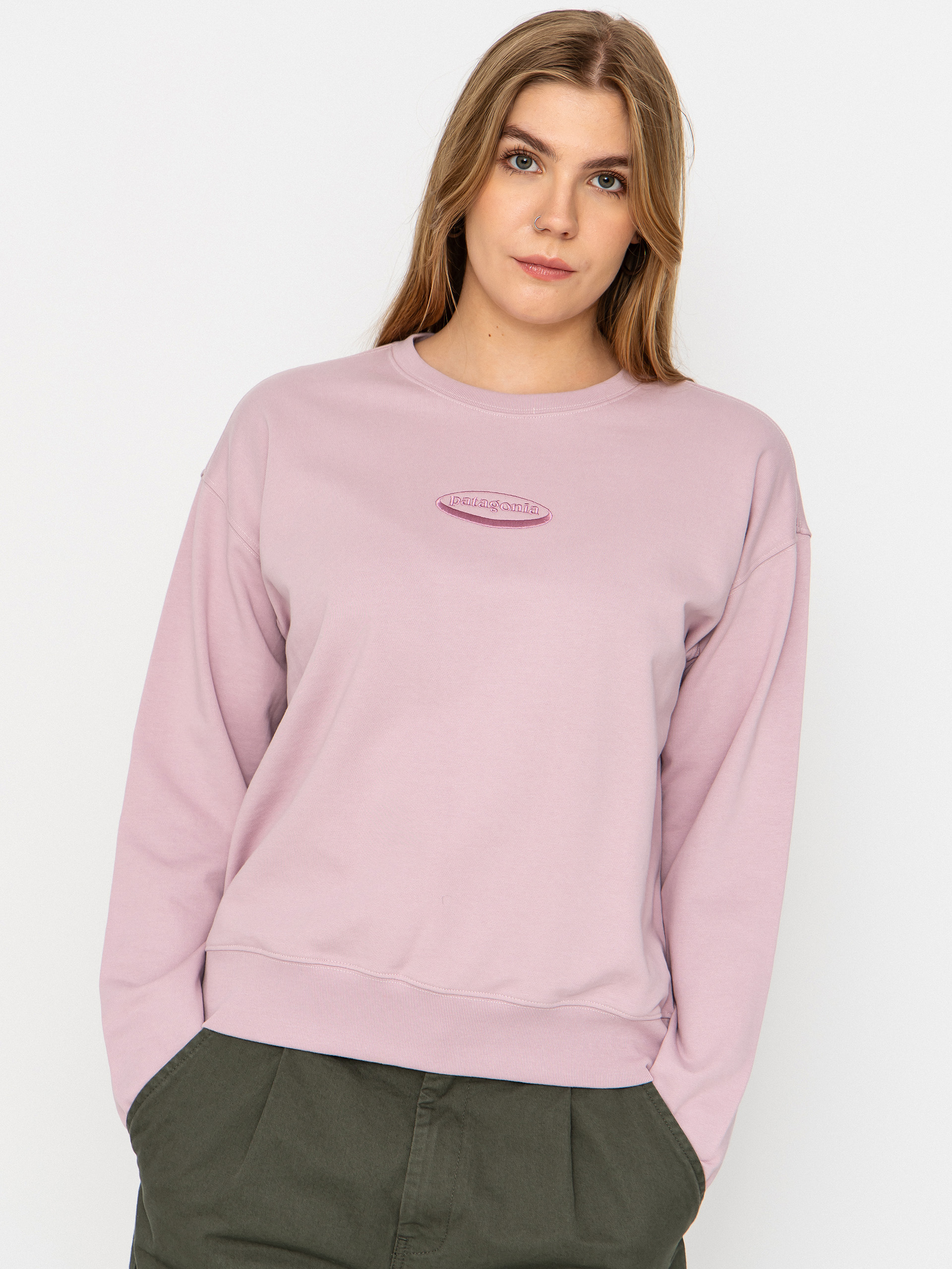 Patagonia 95 Oval Logo Daily Wmn Pulu00f3ver (quiet violet)