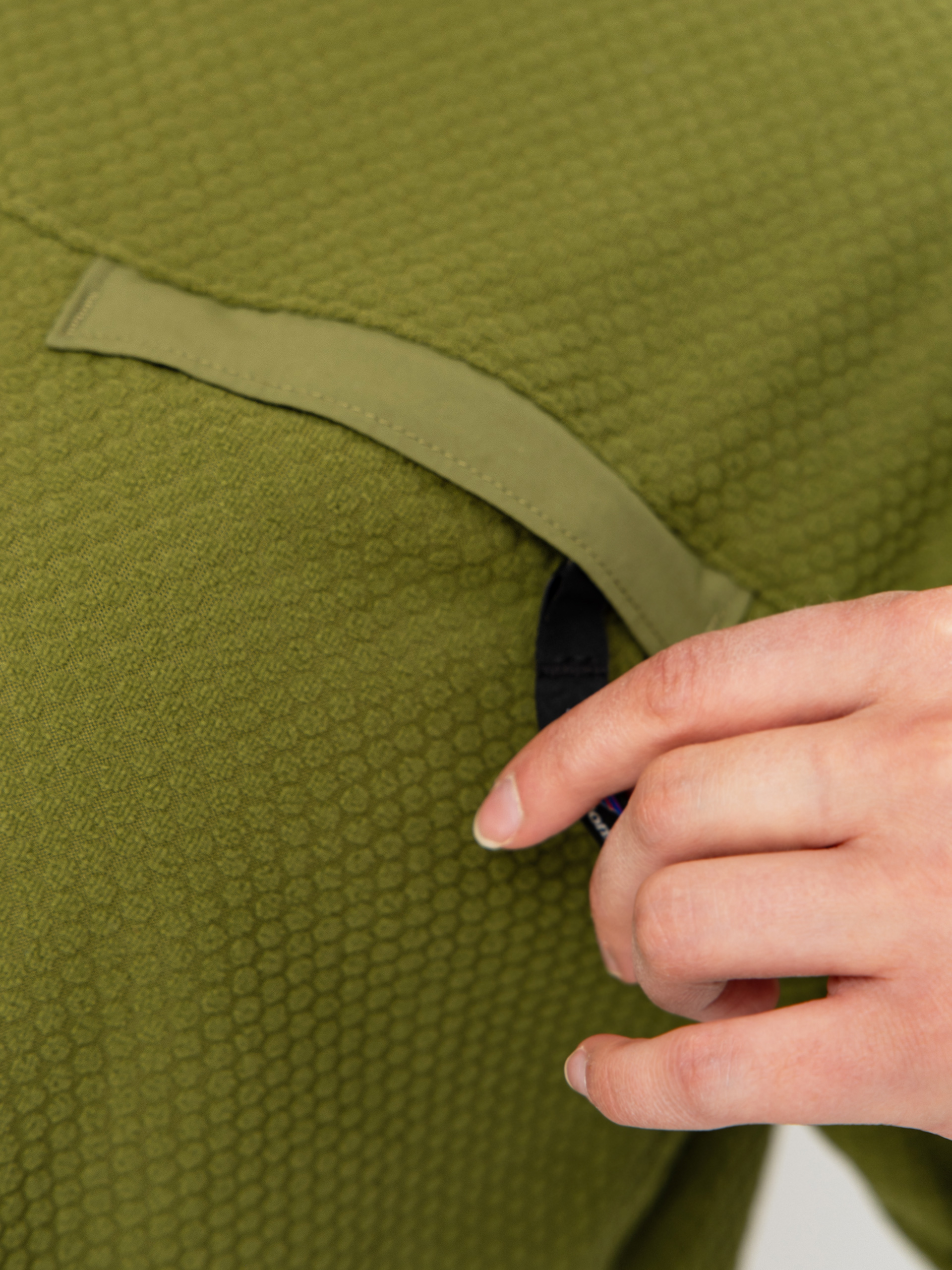 Patagonia Textured Wmn Pulóver (caper green)