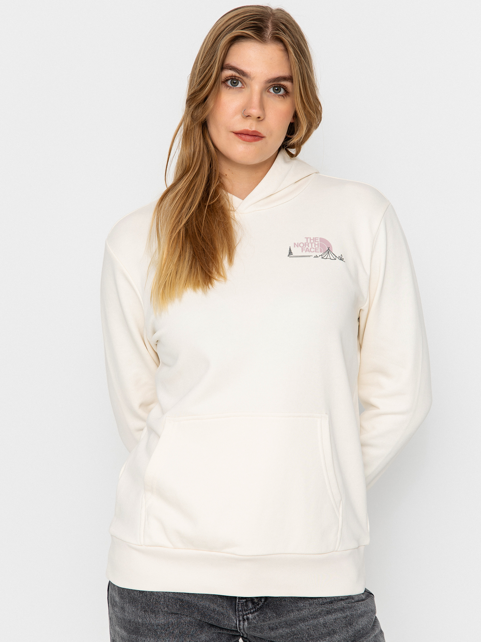 The North Face Monte HD Wmn Kapucnis pulóver (white dune)