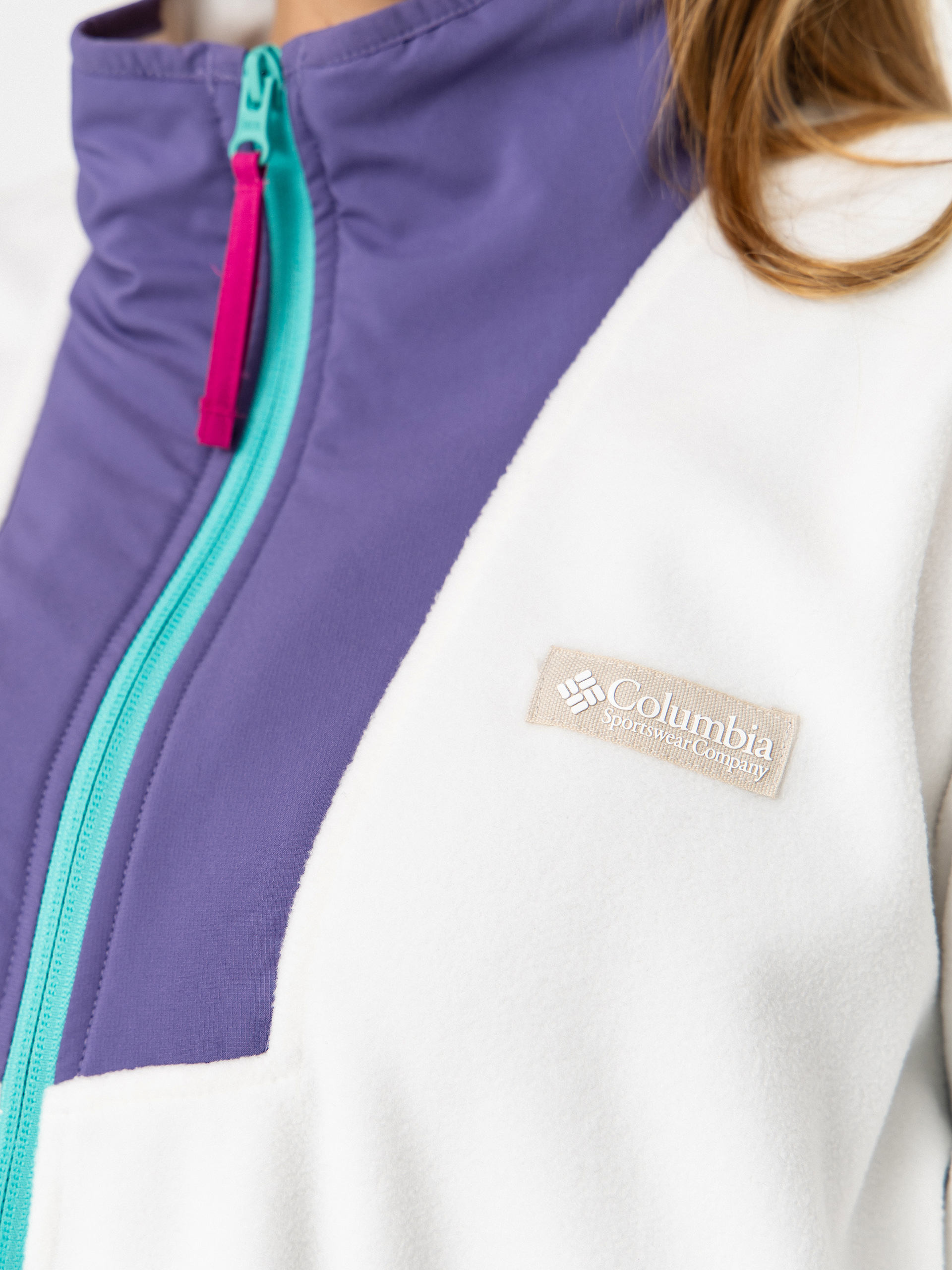 Férfi Columbia Sequoia Grove Half Zip Polár pulóver (sea salt/stormwatch)