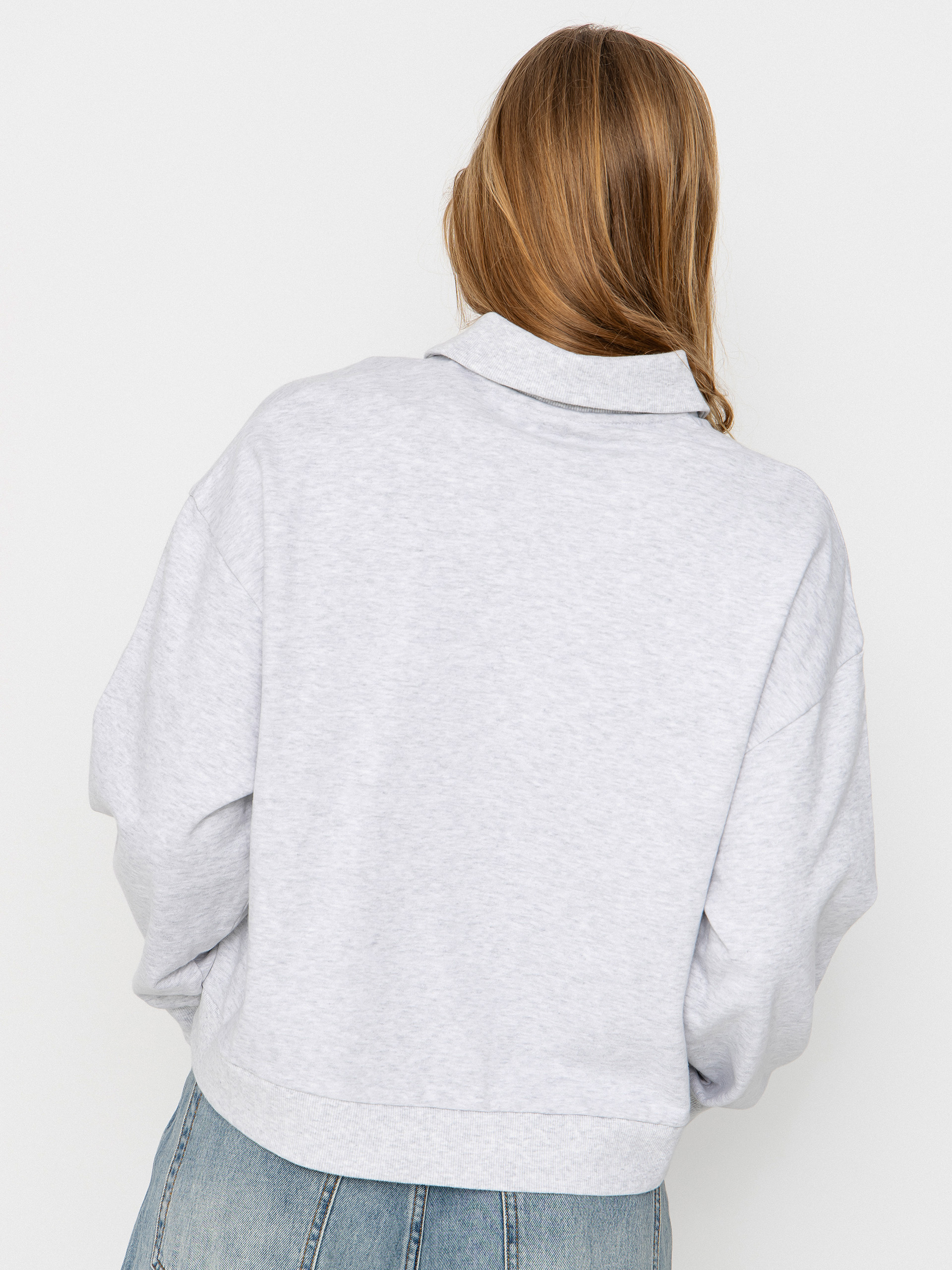 Carhartt WIP Brenta Polo Wmn Pulóver (ash heather/white)