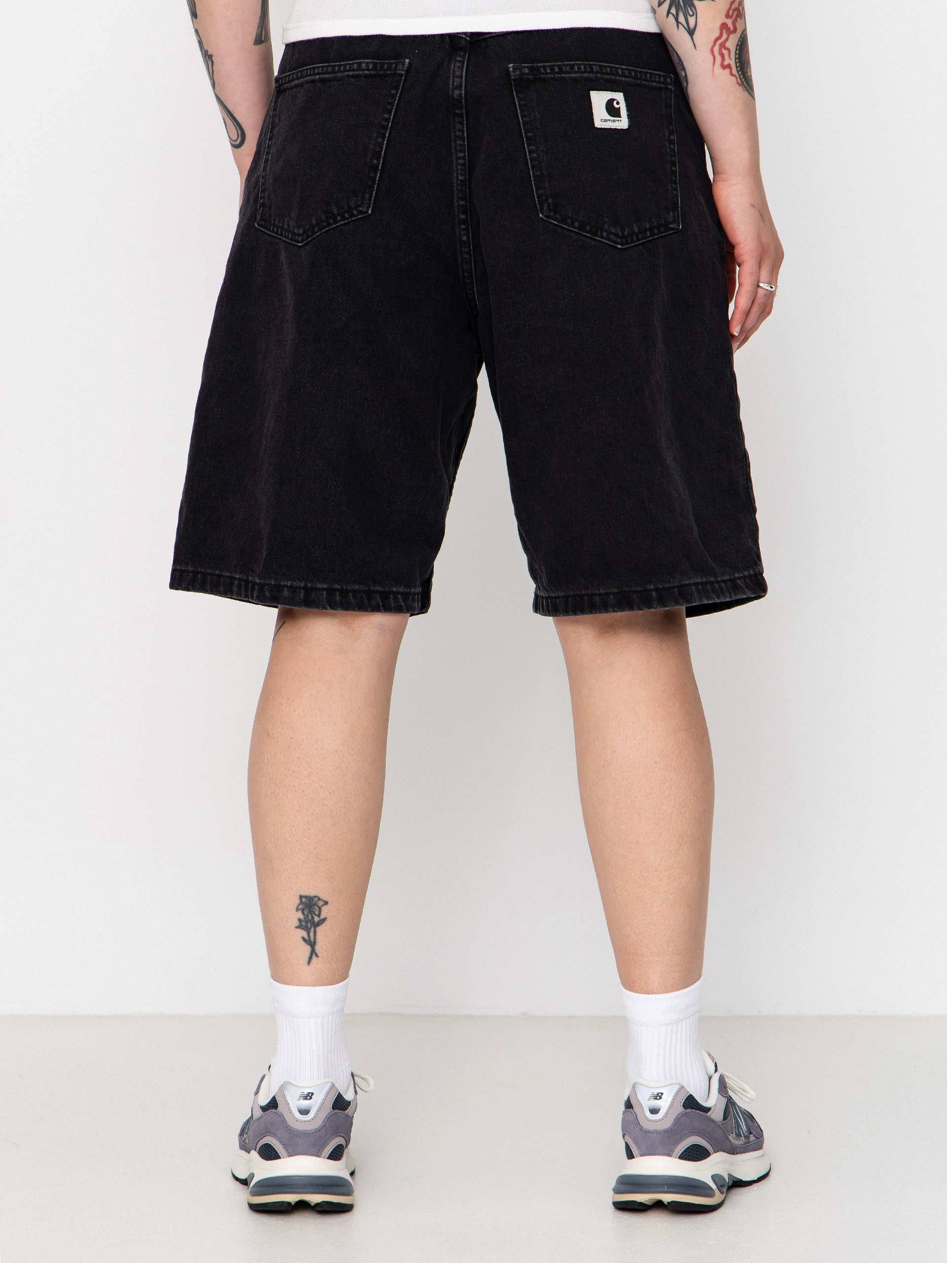Carhartt WIP Brandon Wmn Rövidnadrág (black stone washed)
