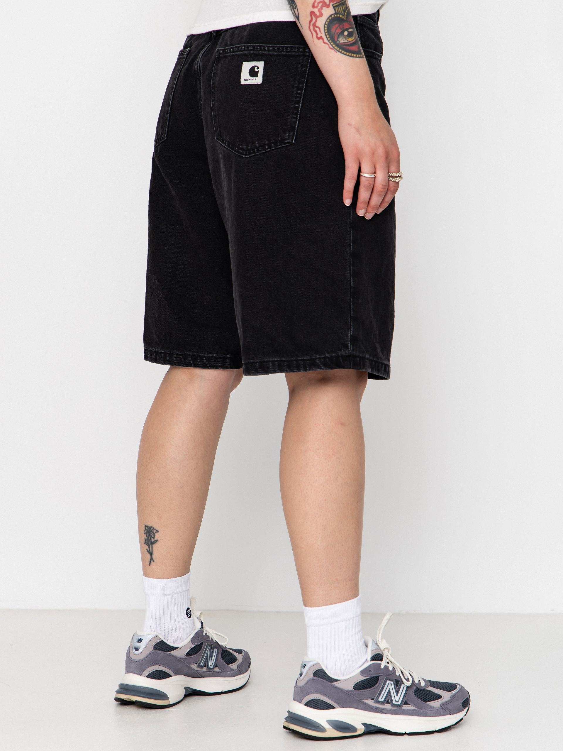 Carhartt WIP Brandon Wmn Rövidnadrág (black stone washed)