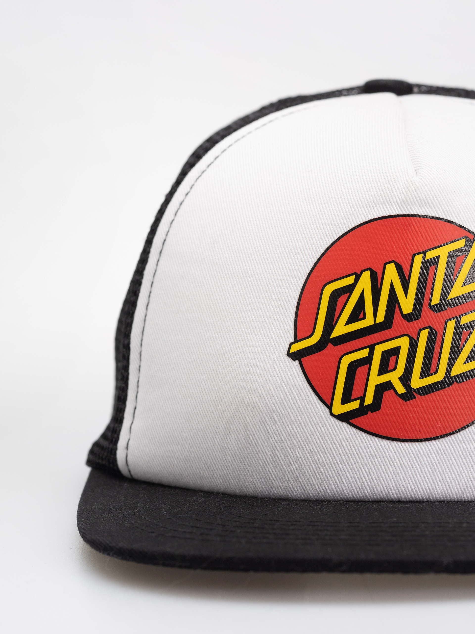 Santa Cruz Classic Dot JR Baseball sapka (white/black)