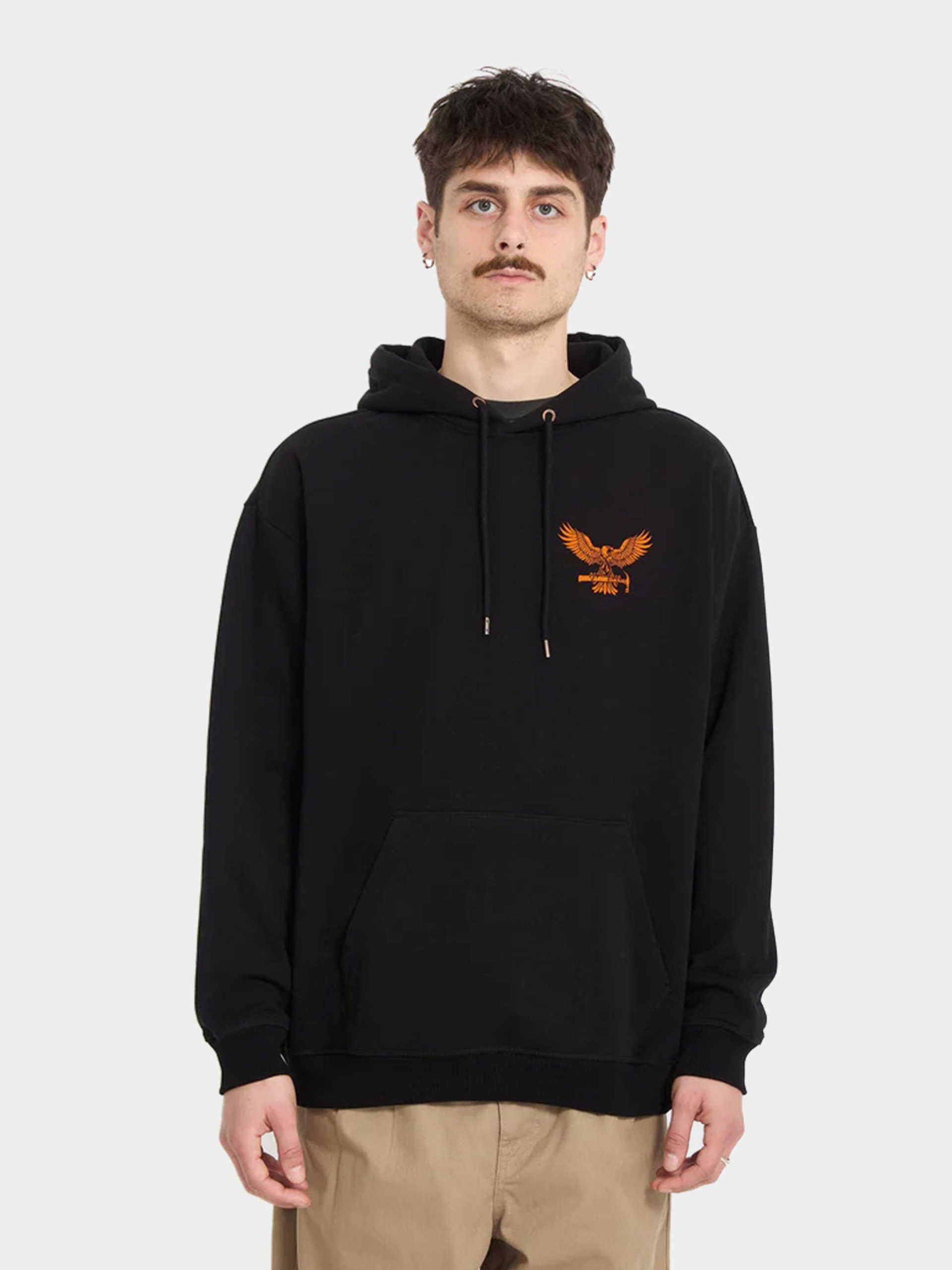 Kapucnis pulóver Volcom Hammered HD (black)