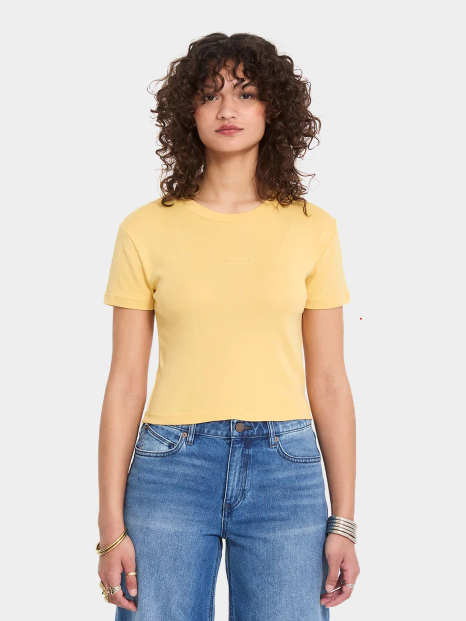 Póló Volcom Volcomstone Tight Crop Wmn (sunburst)