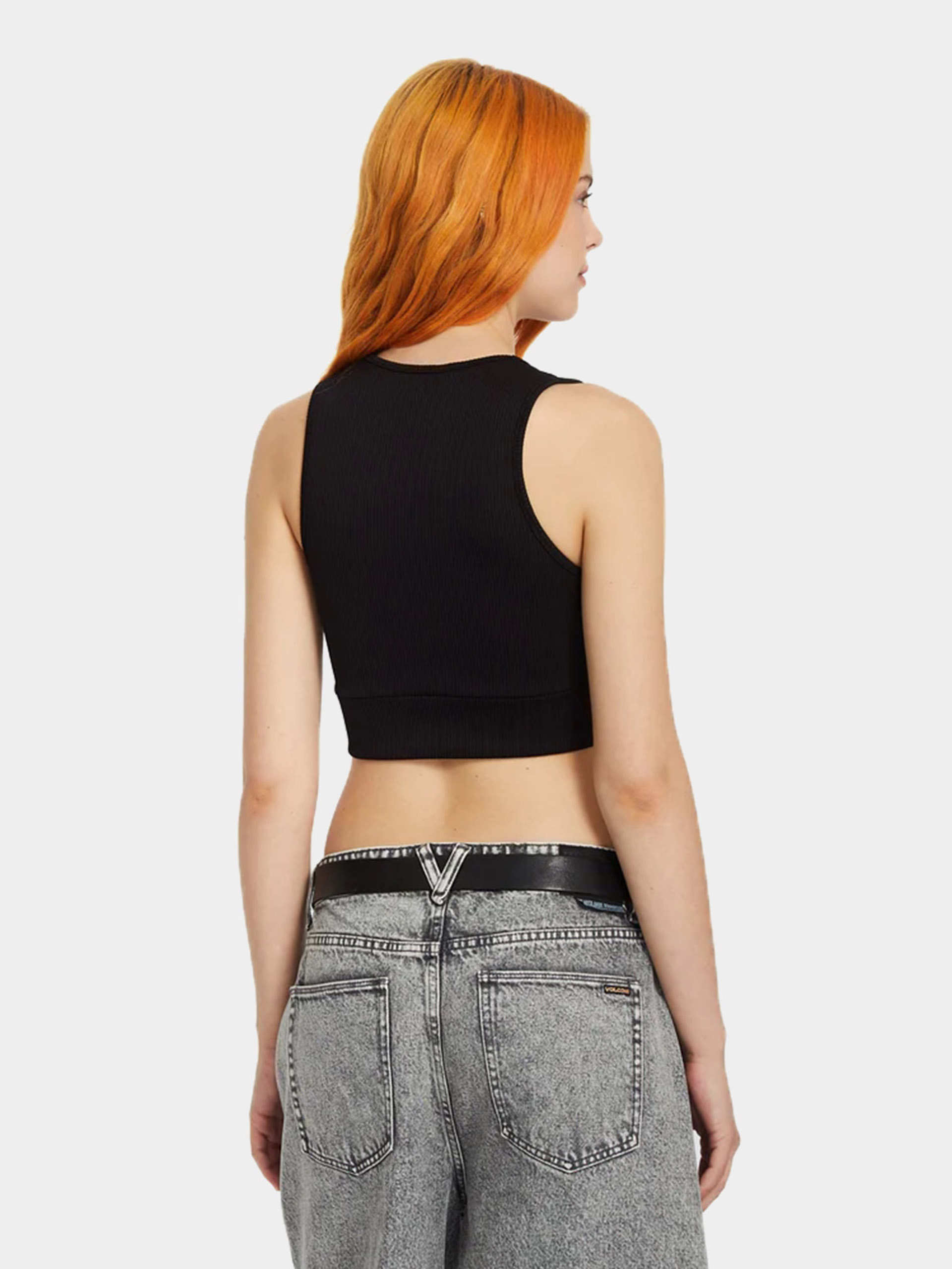Póló Volcom Gimmestank Rib Wmn (black)