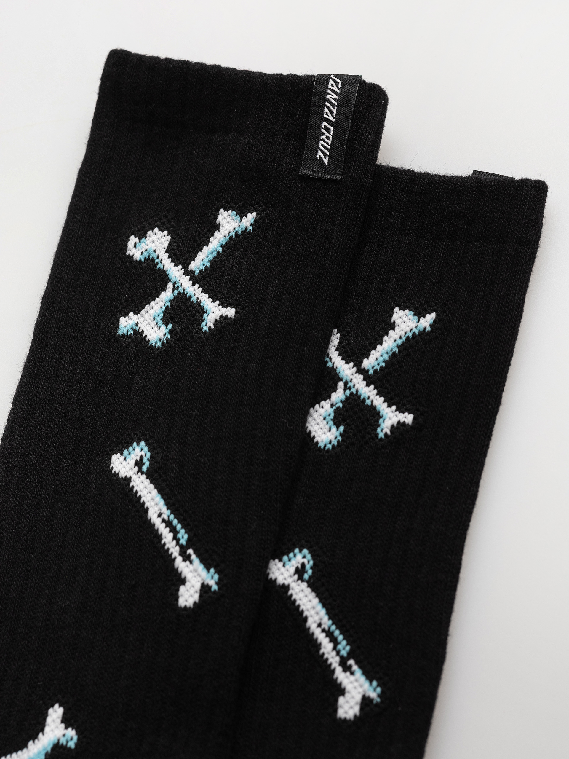 Zokni Santa Cruz Salba Bones 2pk (black & white)