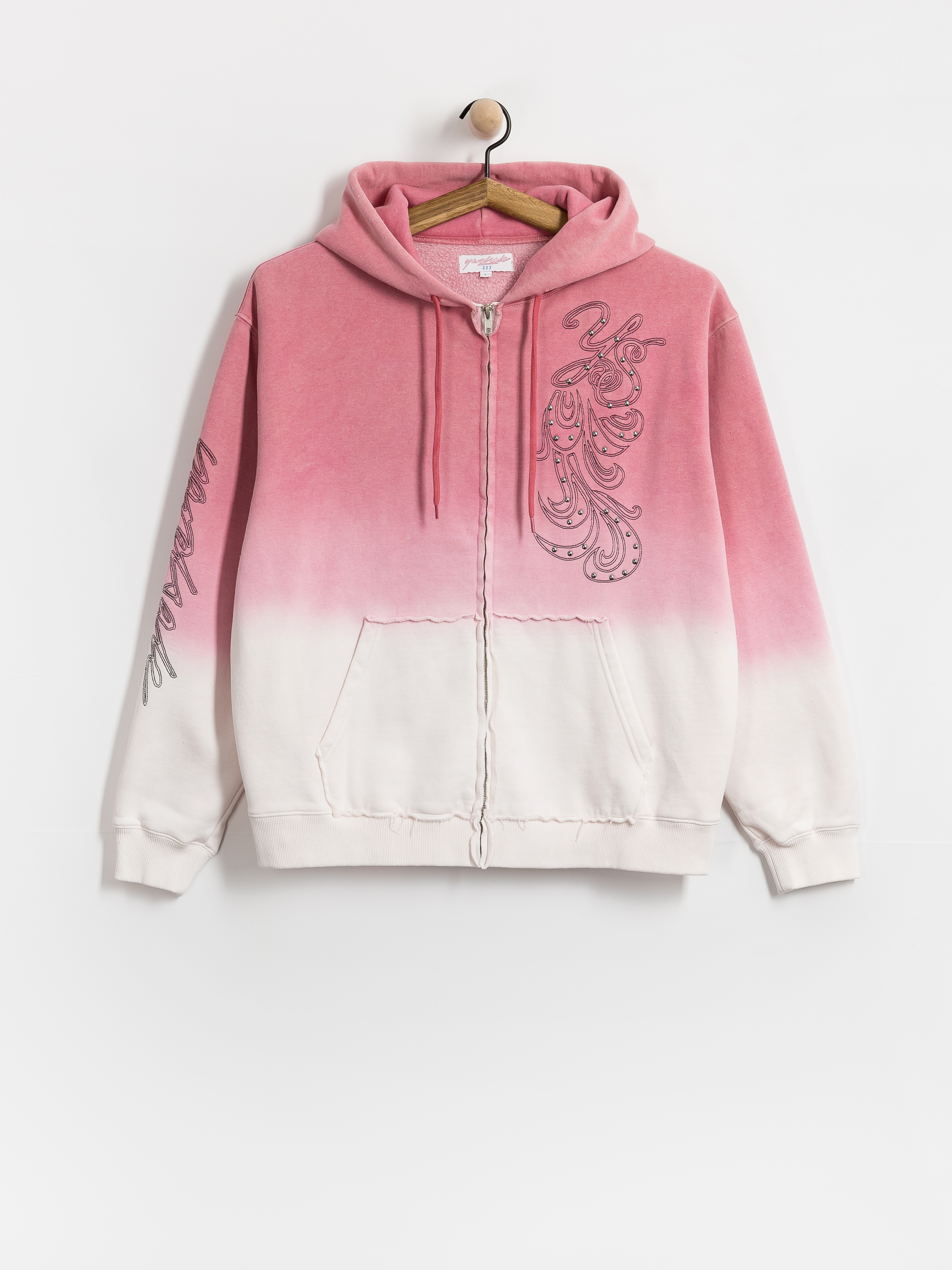 Kapucnis pulóver Yardsale Ombre ZHD (pink)