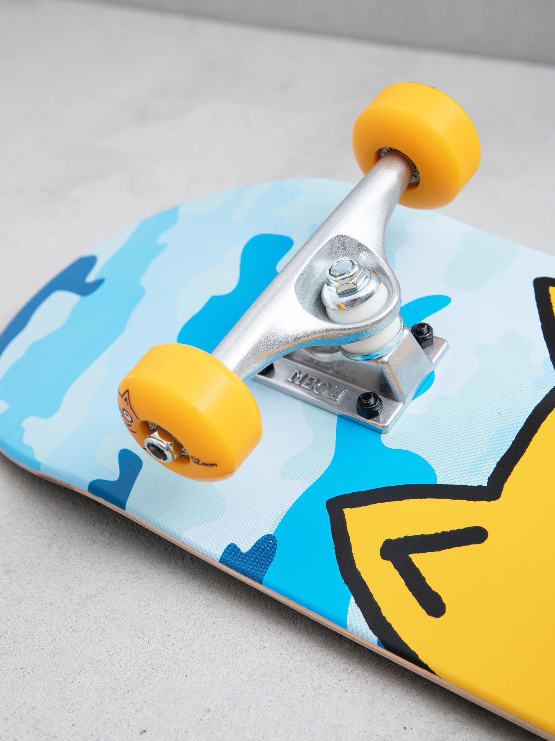 Meow Skateboards Big Cat Komplett gördeszka (camo blue)