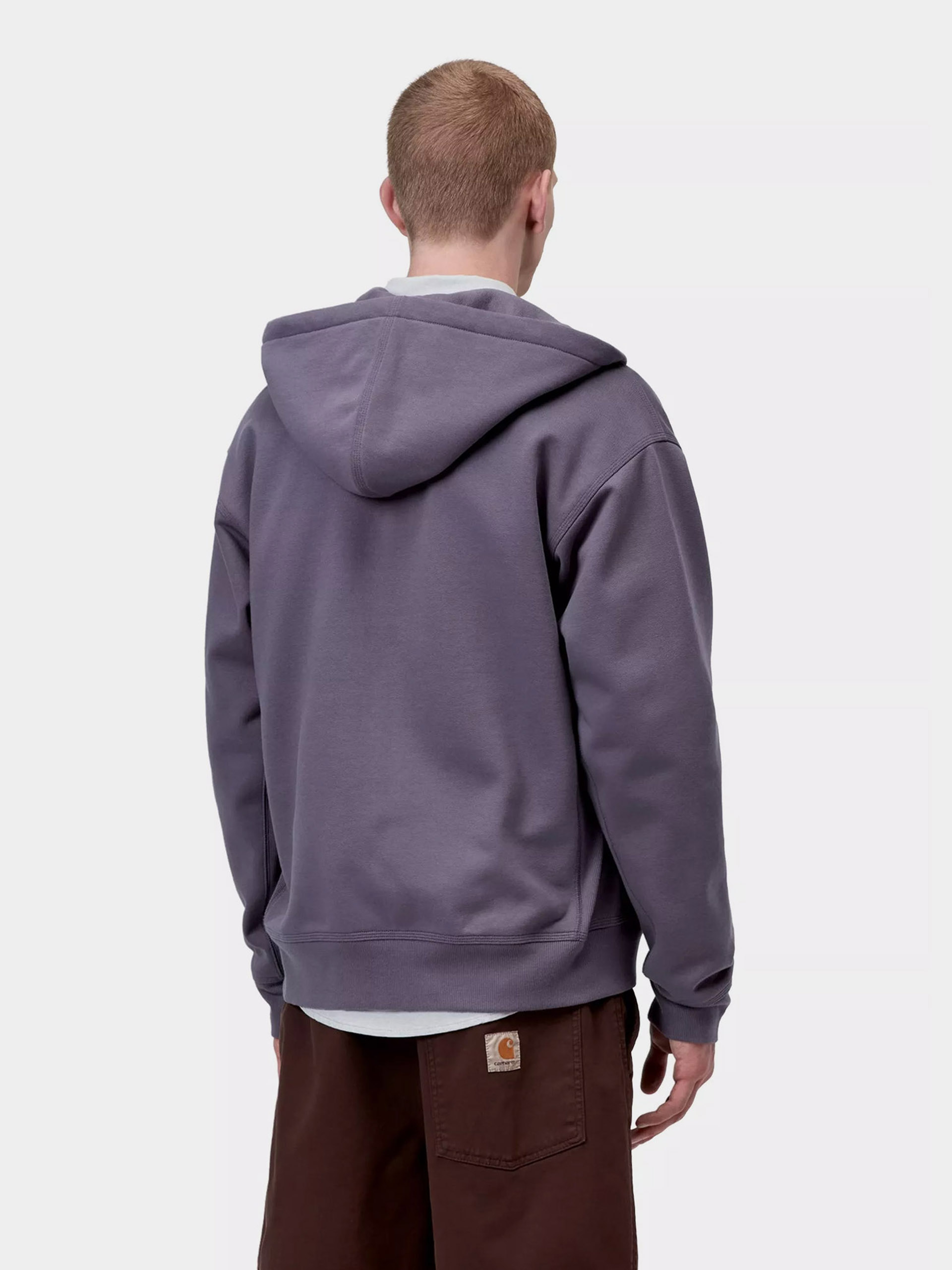 Kapucnis pulóver Carhartt WIP American Script ZHD (shady purple)