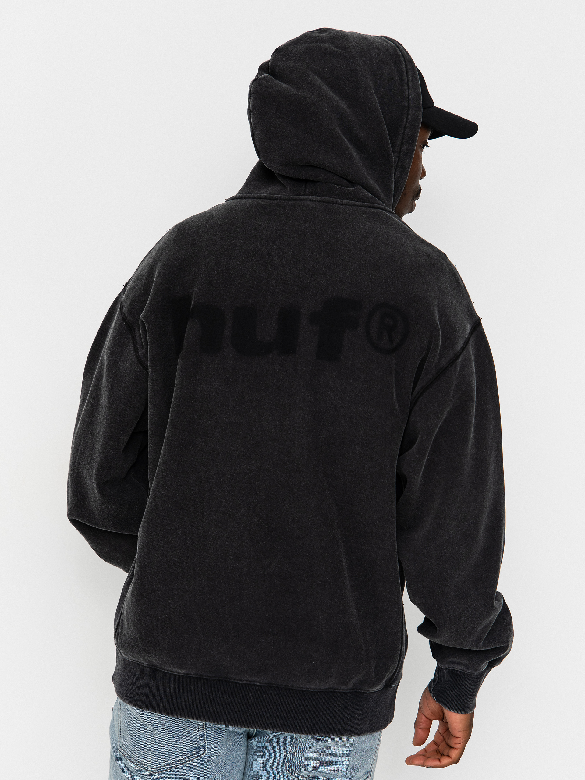 HUF Pacific Wash ZHD Kapucnis pulóver (black)
