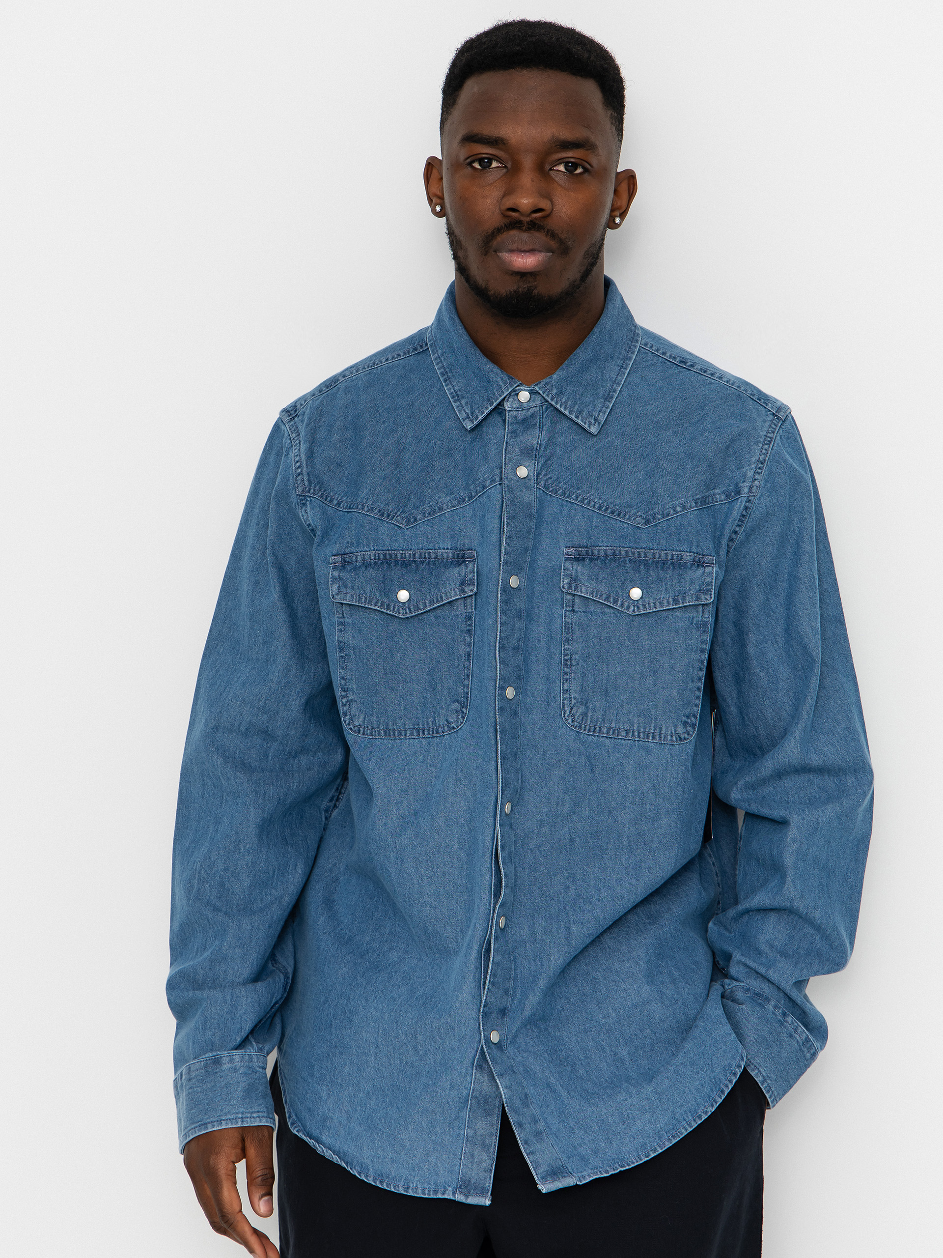 Brixton Waylon Lw Overshirt Ing (med wash chambrey)