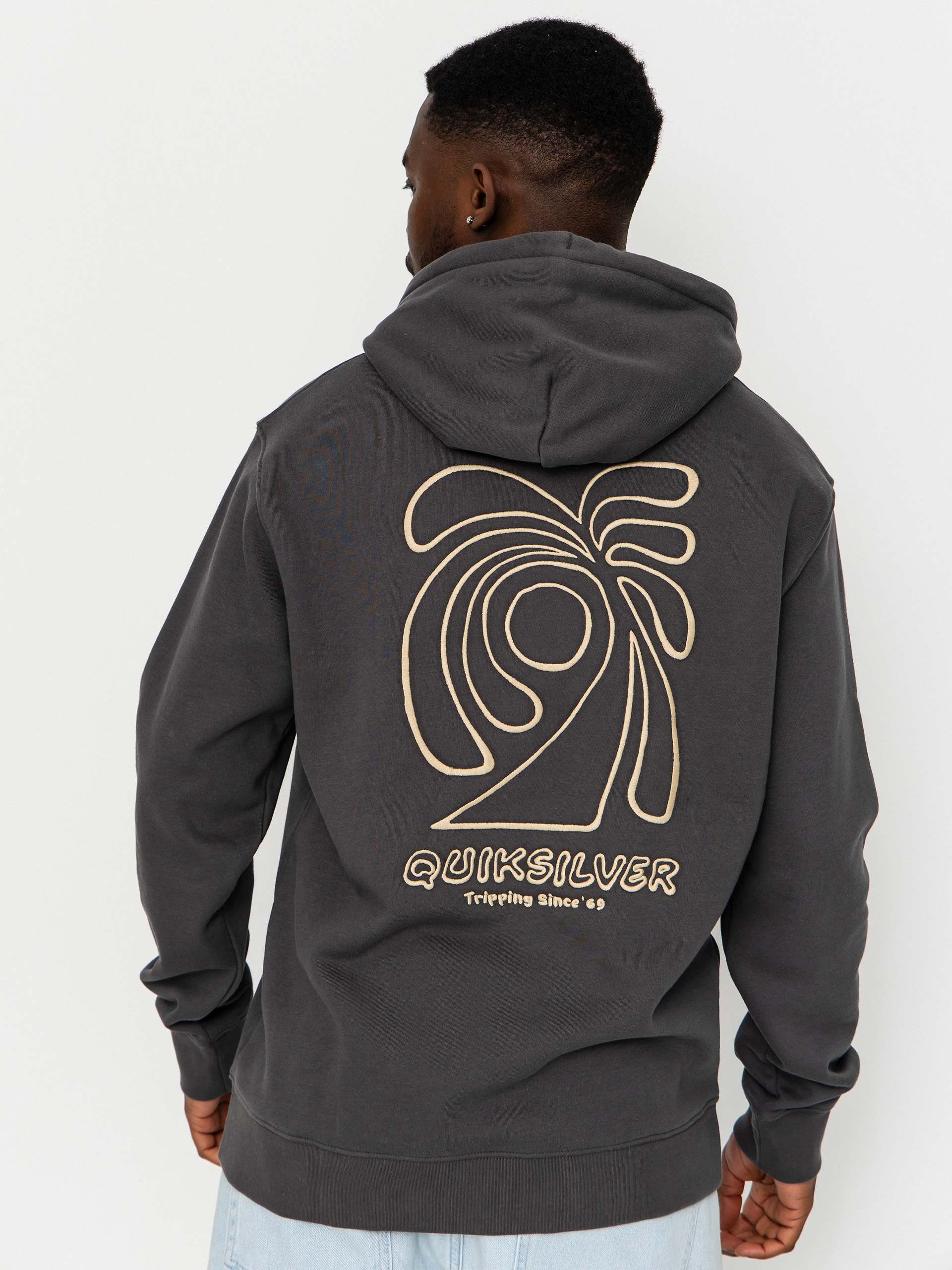 Quiksilver Salt Water Graphic HD Kapucnis pulóver (iron gate)