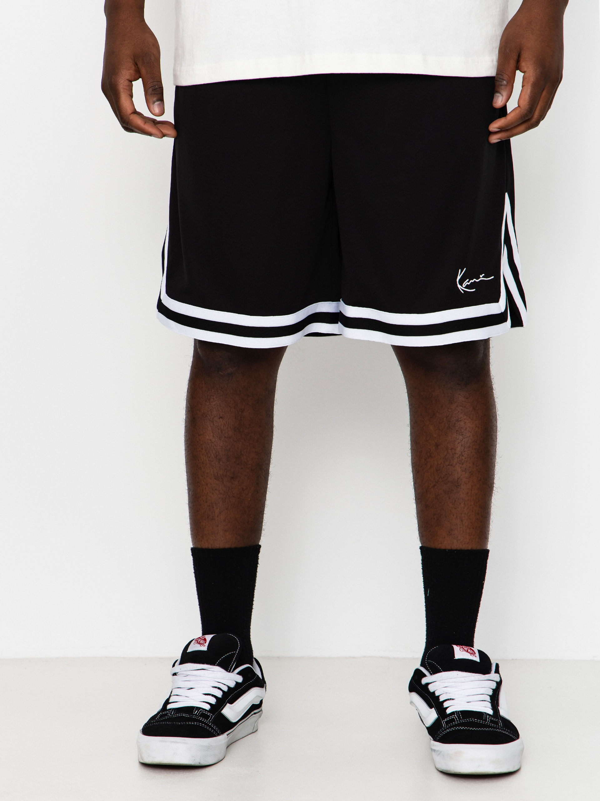 Rövidnadrág Karl Kani Signature Mesh (black/white)