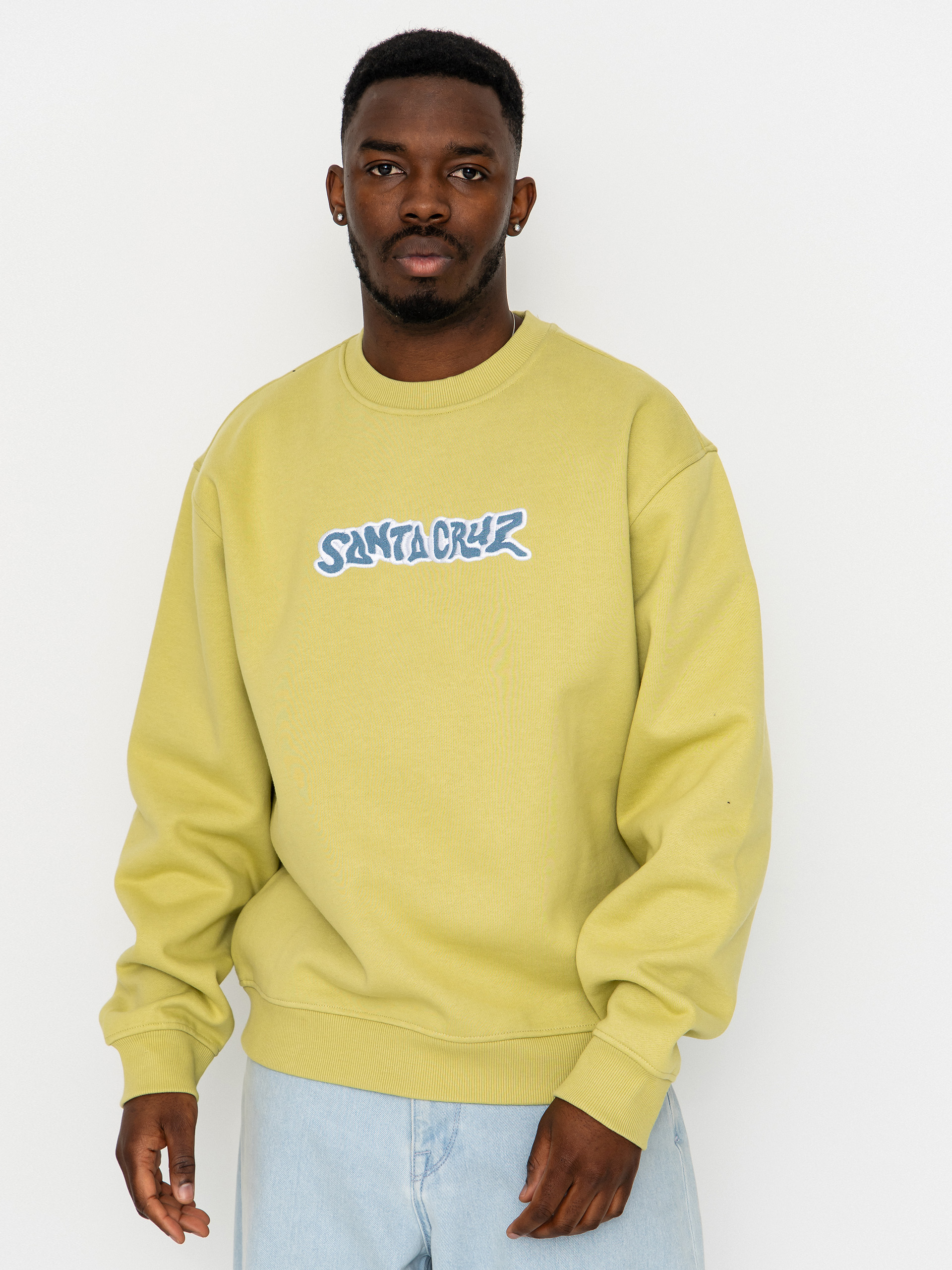 Santa Cruz Patch Strip Pulóver (faded khaki)