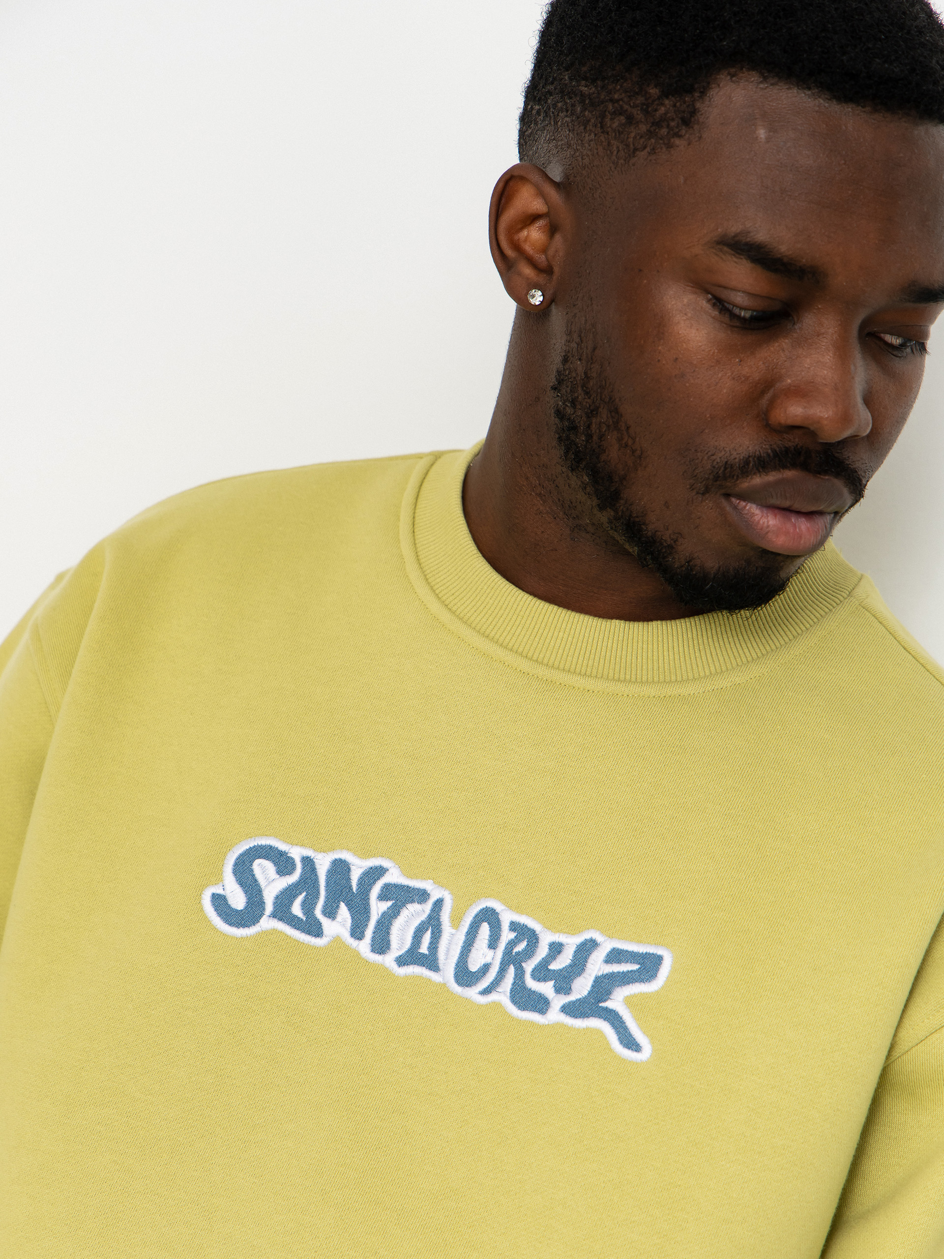 Santa Cruz Patch Strip Pulóver (faded khaki)