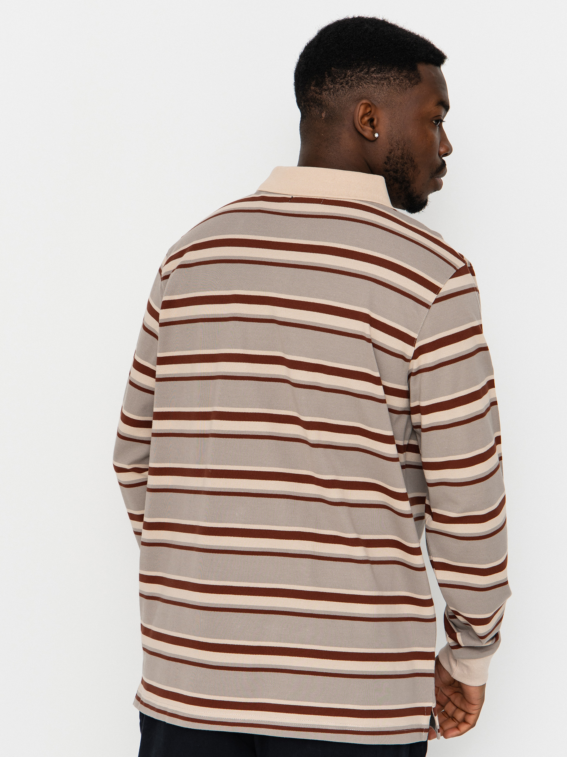 Santa Cruz Cera Polo Hosszú ujjú felső (stone grey/coffee)