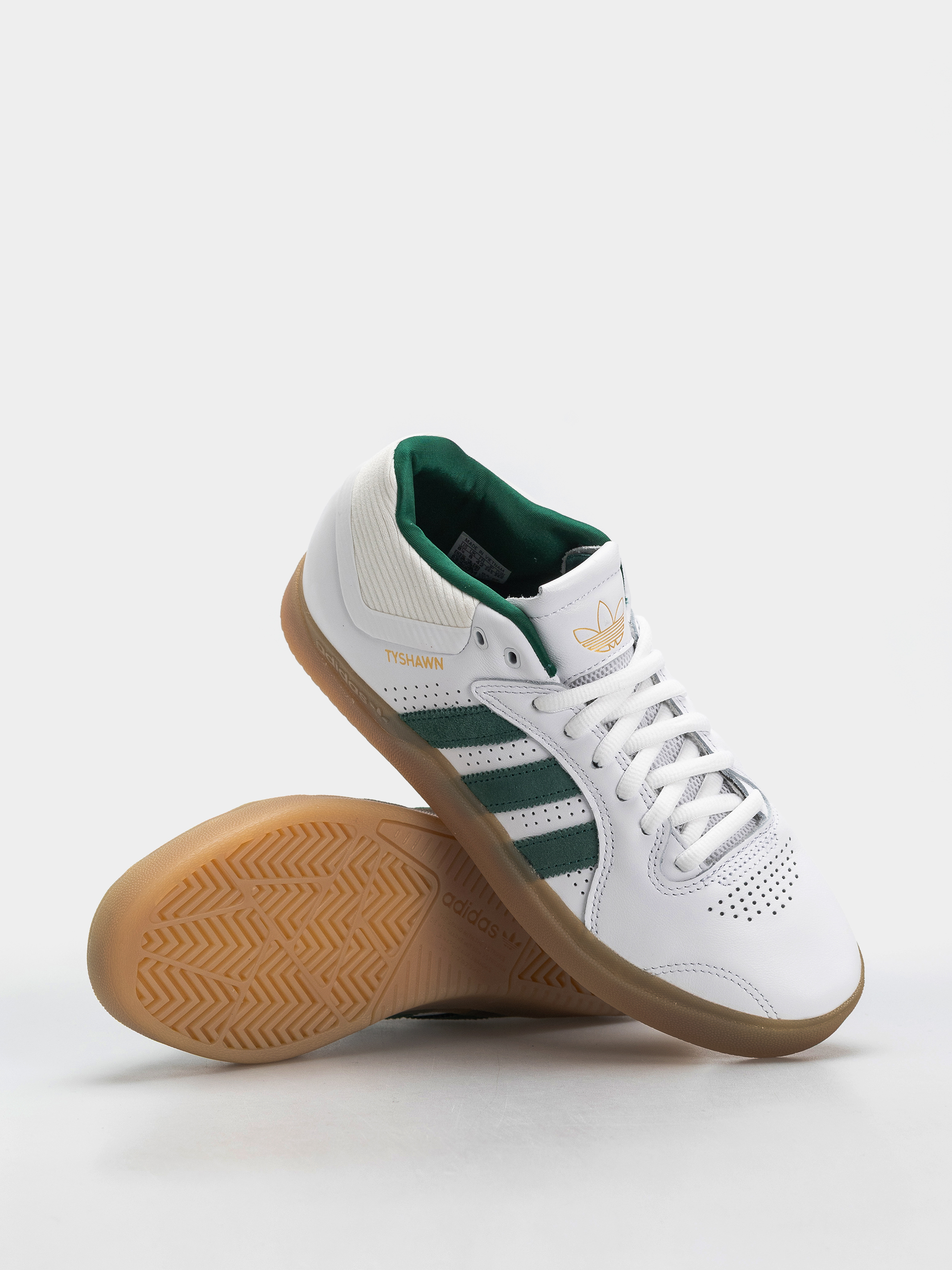 adidas Tyshawn Cipők (ftwwht/cgreen/gum4)