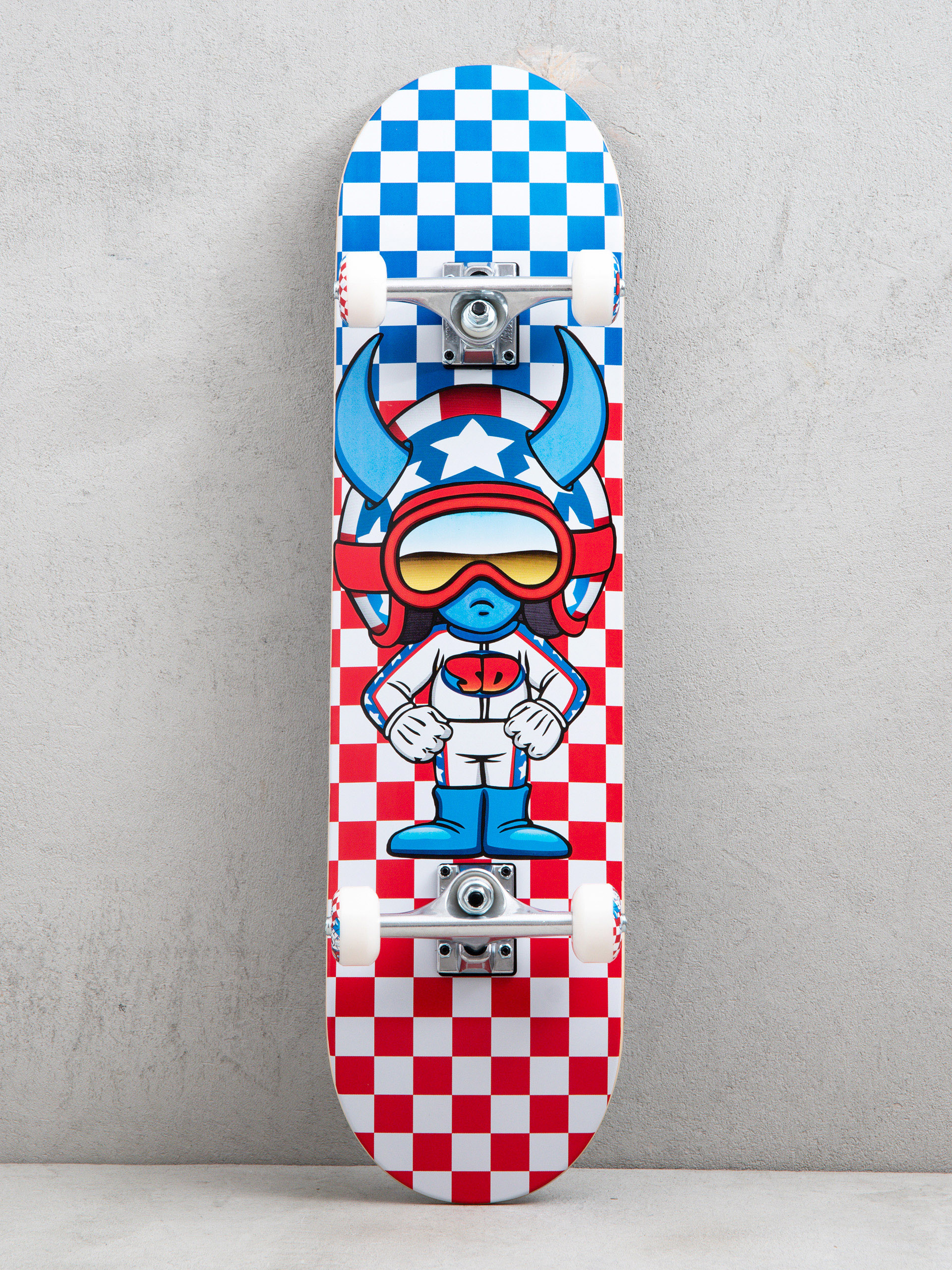 Komplett gördeszka Speed Demons Stars (red/wht/blue checks)