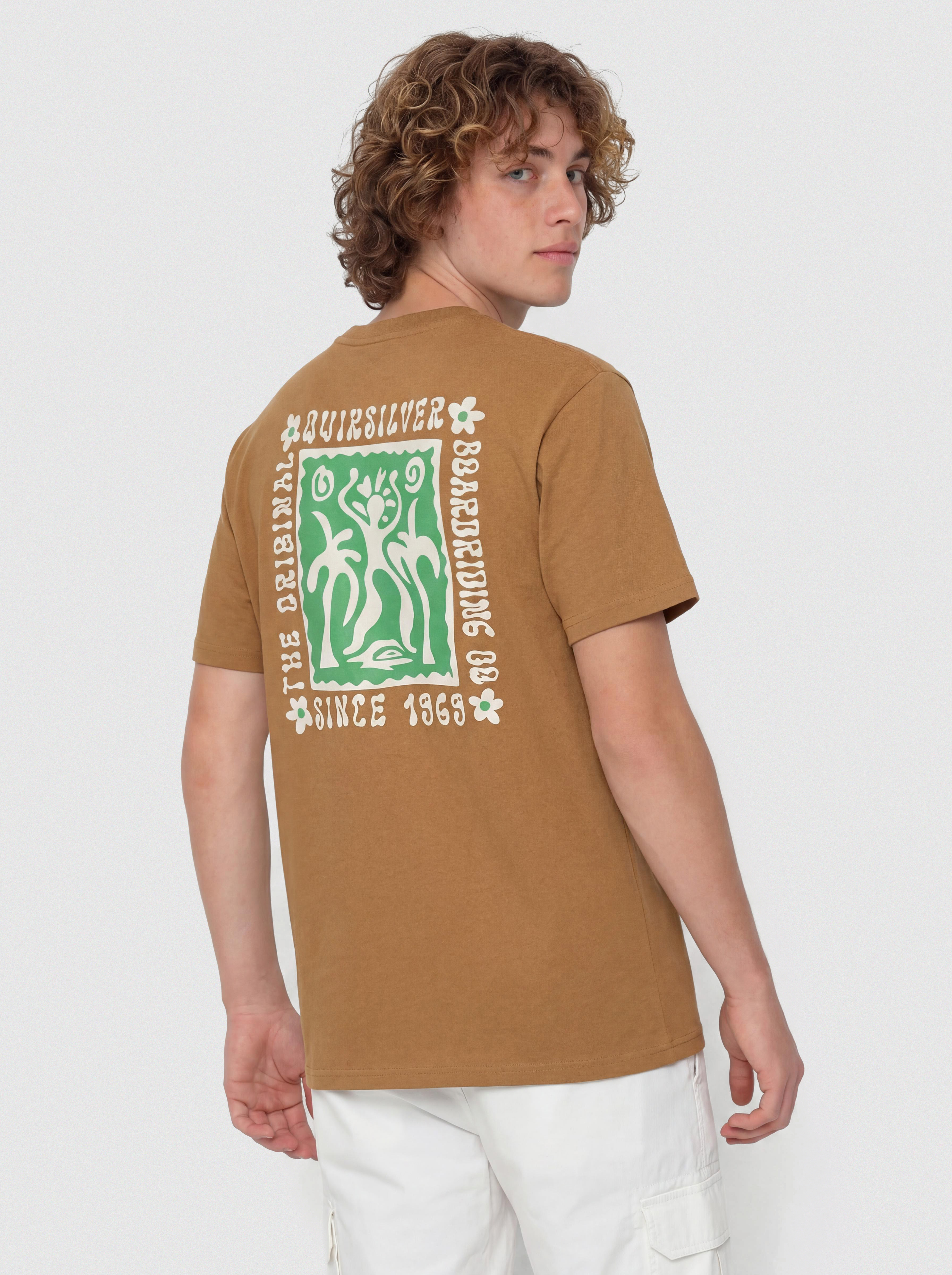 Quiksilver Serenity Splash Póló (tobacco brown)