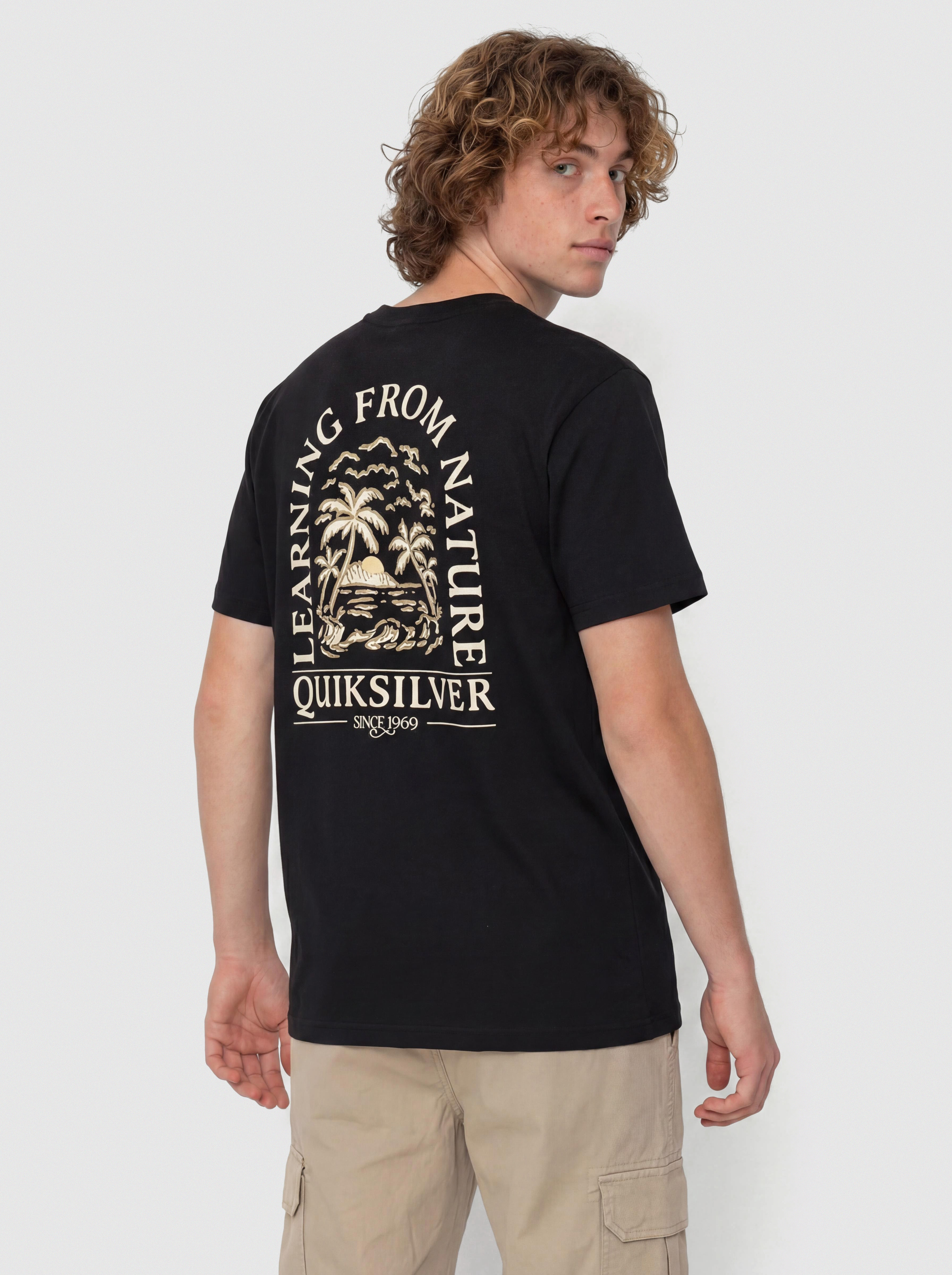 Quiksilver Evo Learning From Nature Póló (black)