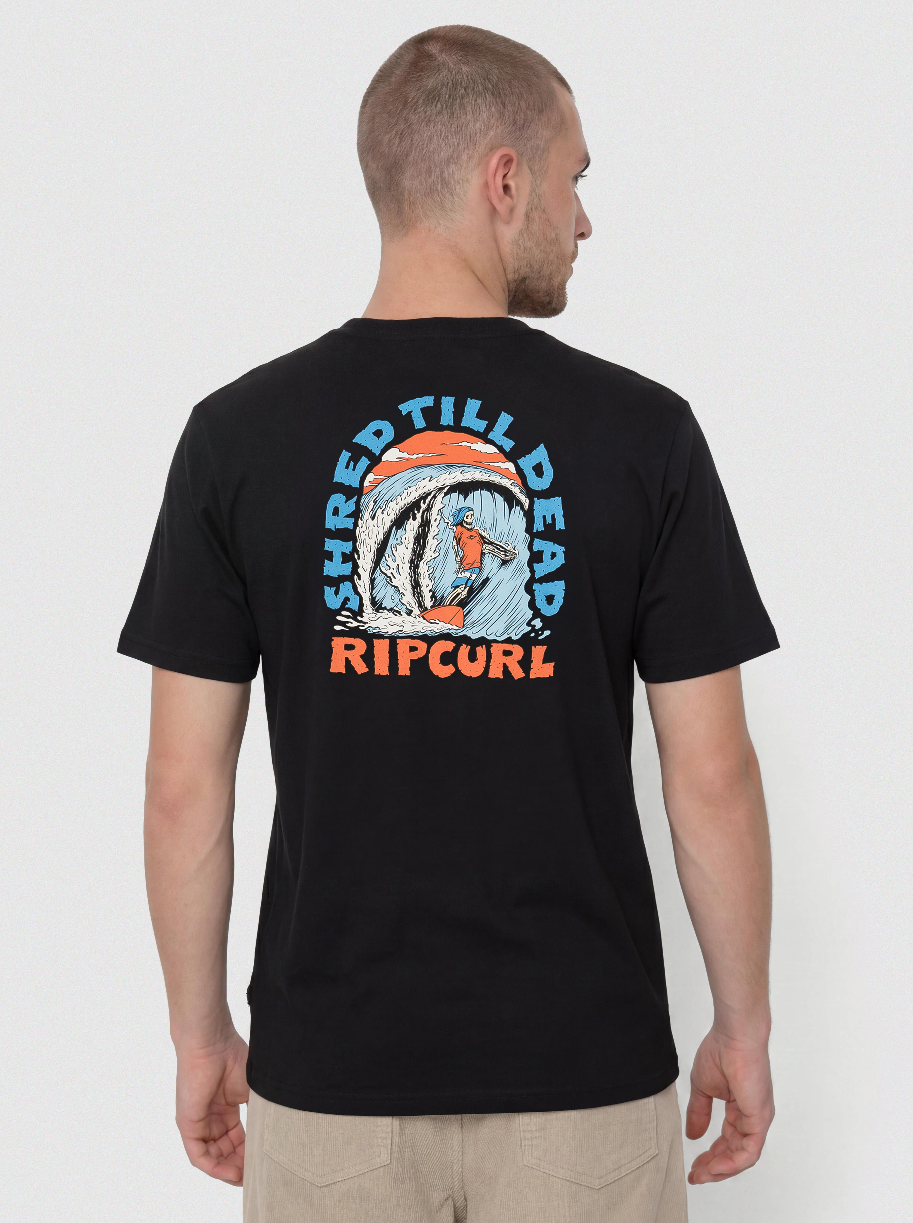 Rip Curl Shred Til Póló (black)