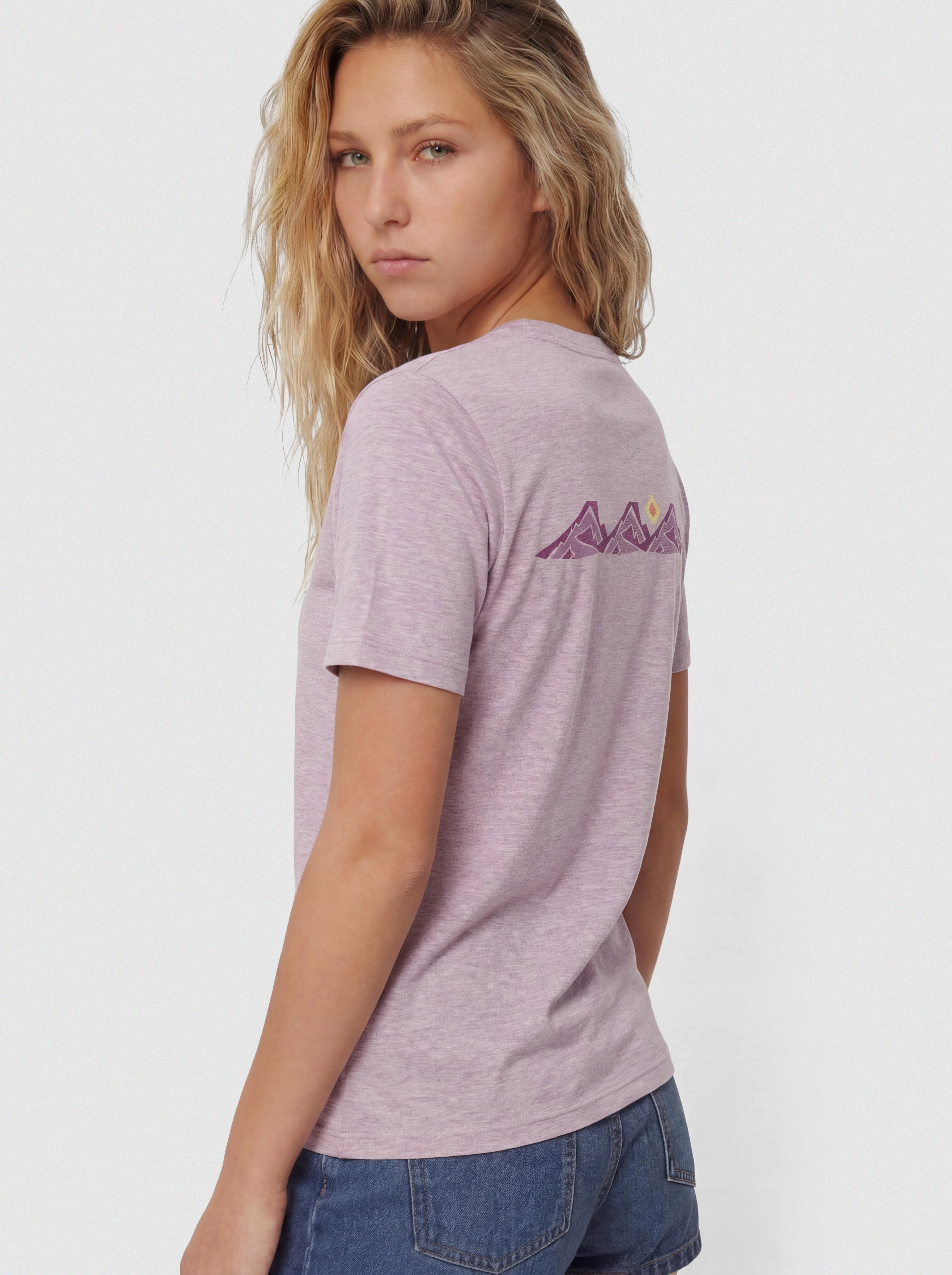 Pu00f3lu00f3 Patagonia Capilene Cool Trailcheck Wmn (quiet violet)