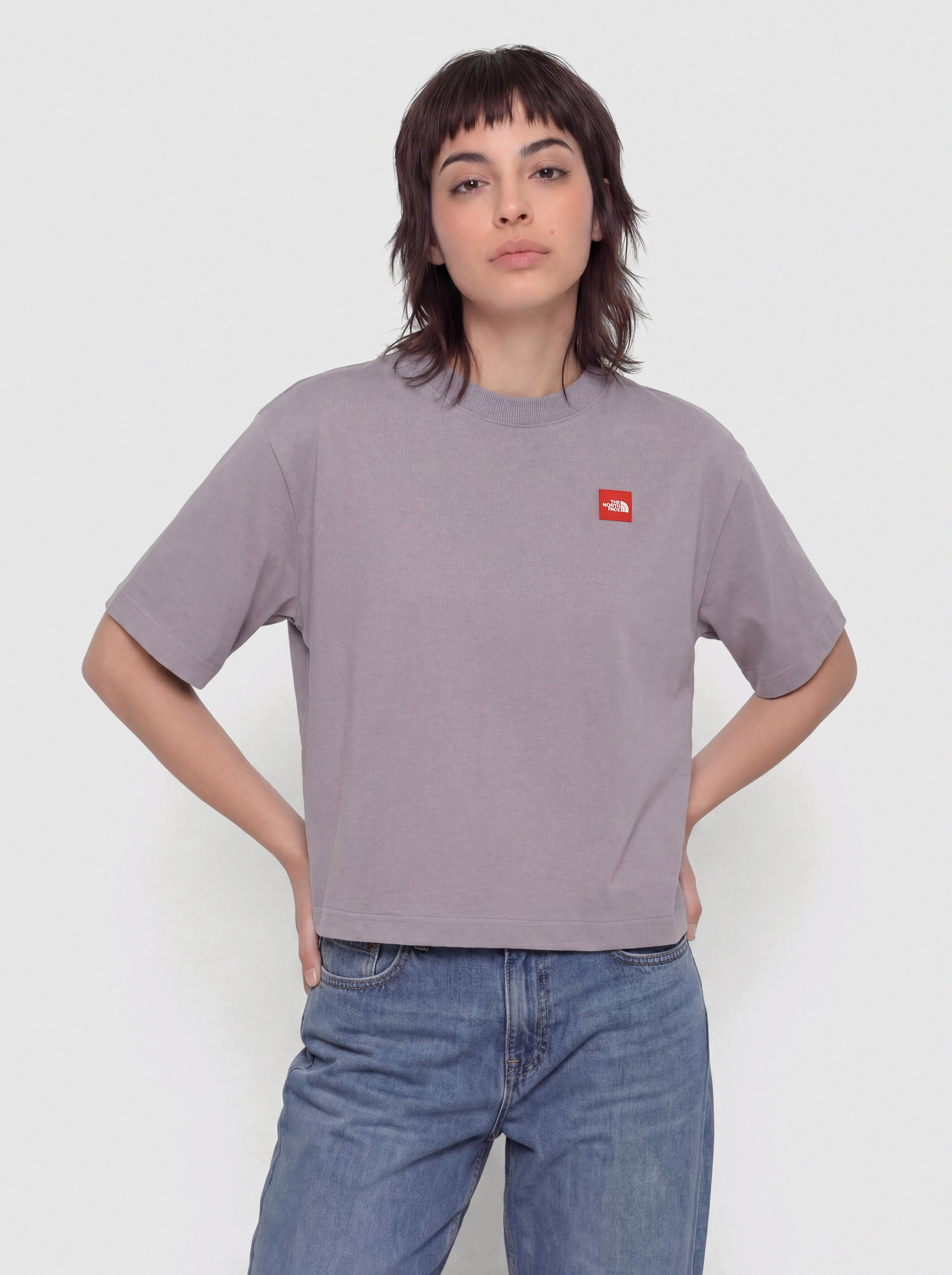 The North Face Tnf Red Box Boxy Wmn Póló (transcendent gr)