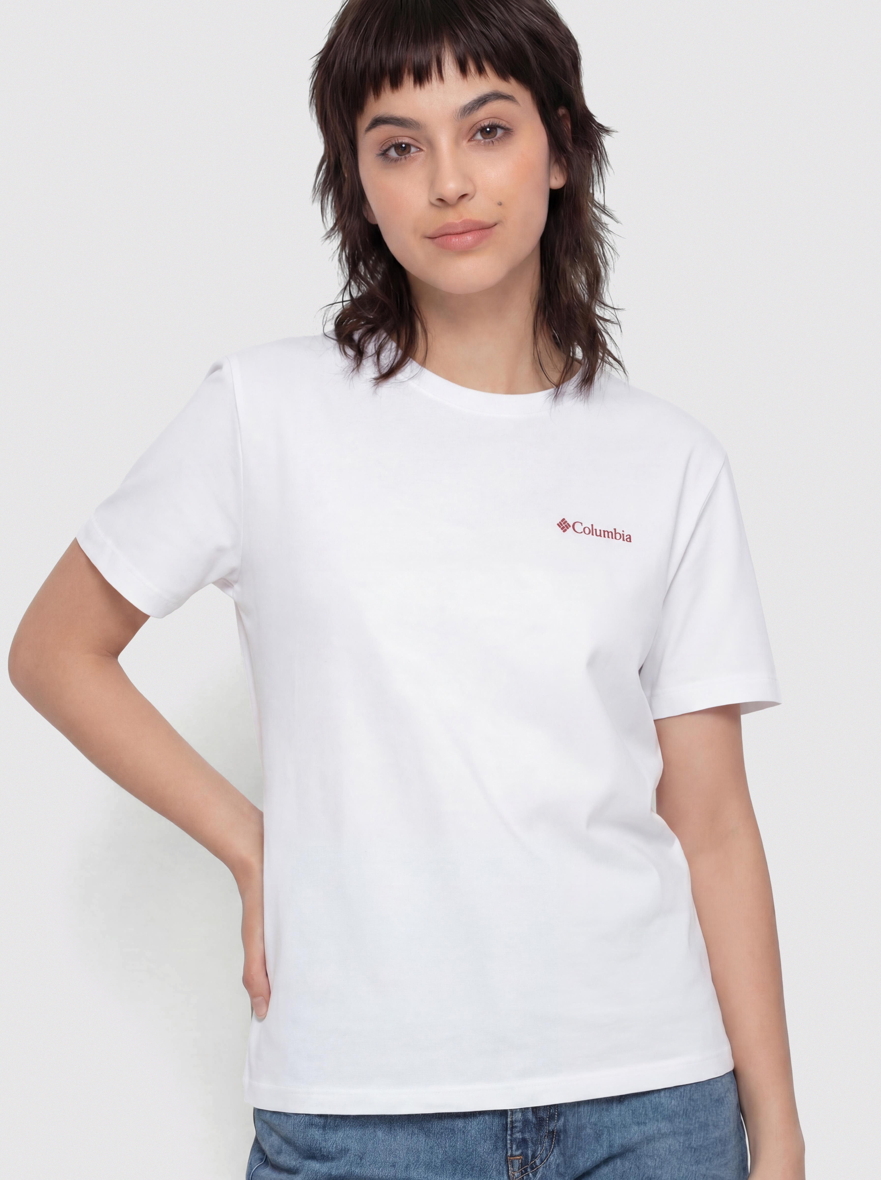 Póló Columbia Rolling Bend Graphic Oversized Wmn (white/floral groove)