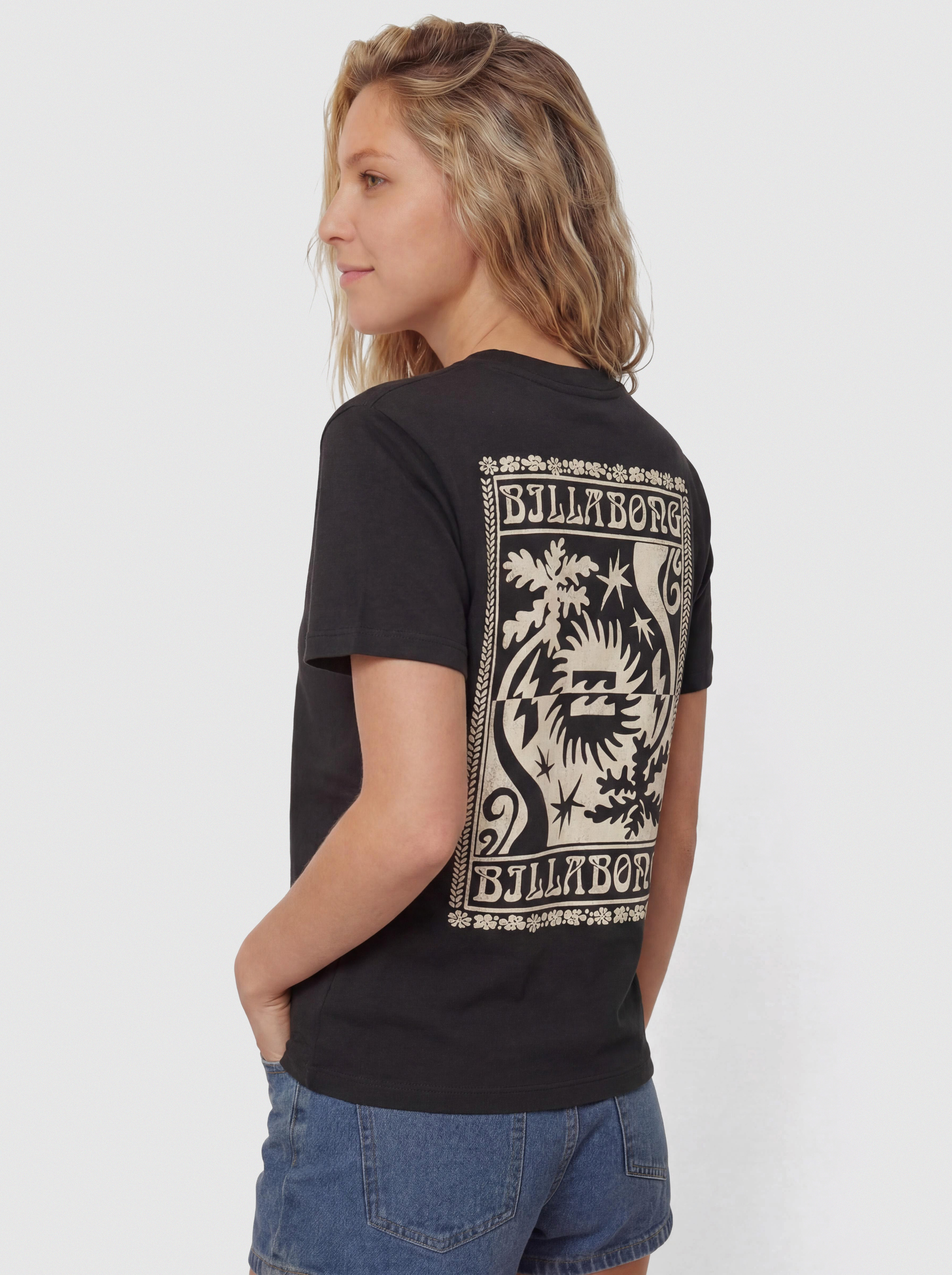 Billabong Always Looking Wmn Póló (off black)